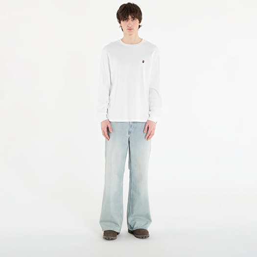 A BATHING APE Ape Head One Point Thermal Lt M Underwear White