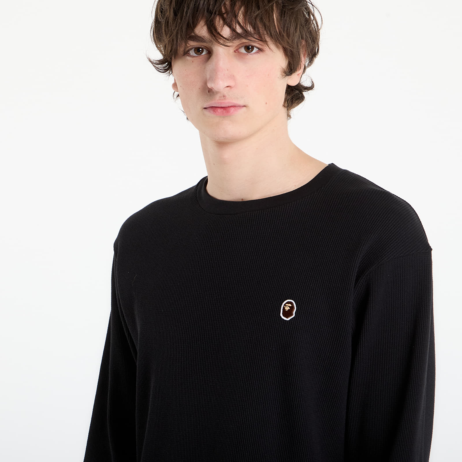 Magliette A BATHING APE Ape Head One Point Thermal Lt M Underwear Black