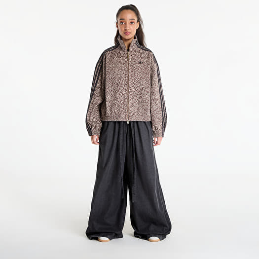 Women's jackets adidas Firebird Oversized Aop Denim Jacket Earth