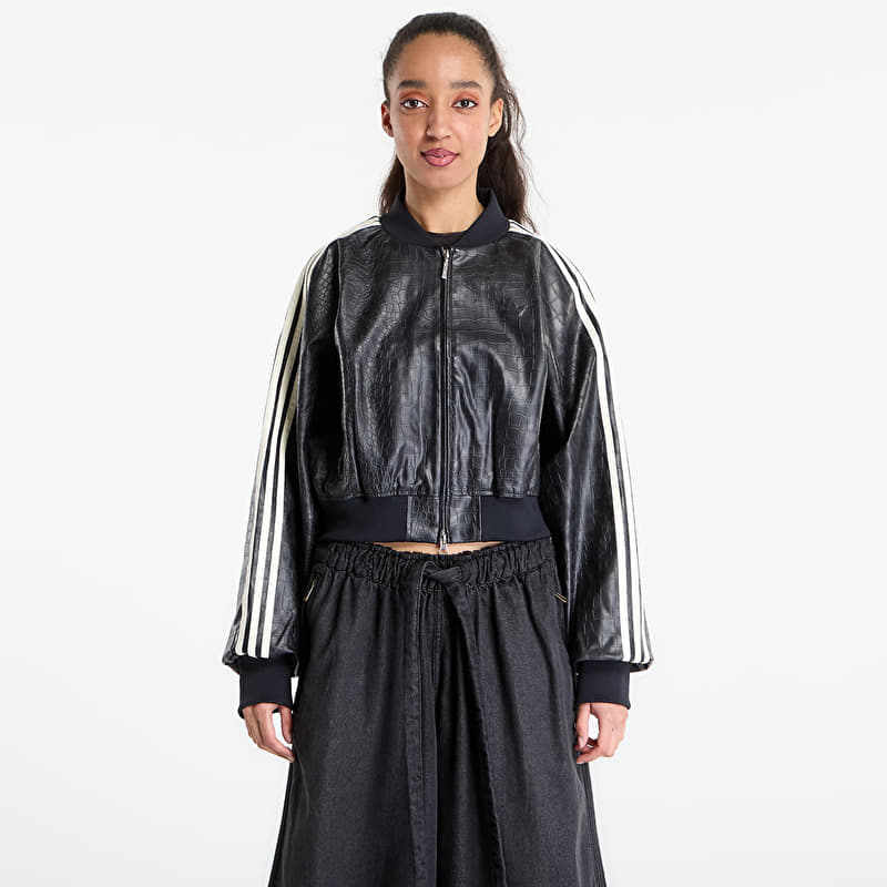 adidas Sst Pleather Jacket Black | Footshop