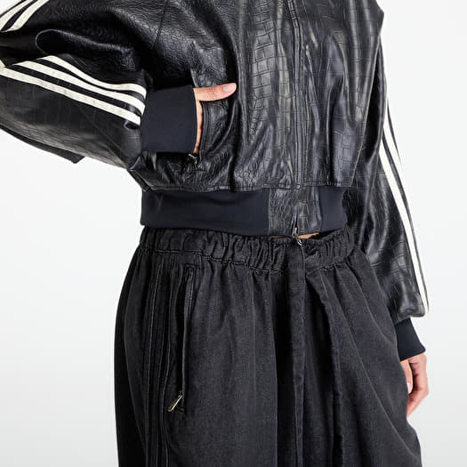  SST PLEATHER TRACK TOP ブルゾン MA-1 adidas Sst Pleather Jacket Black | Footshop