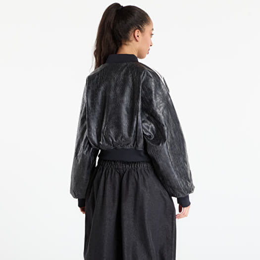 adidas Sst Pleather Jacket Black | Footshop