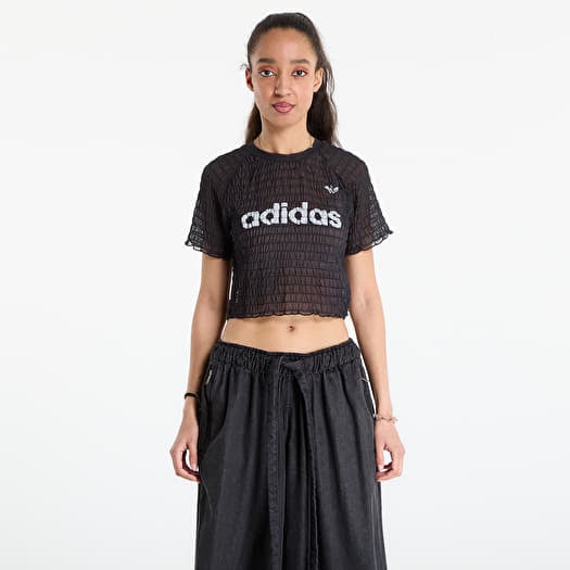 T-paita adidas Smocked Tee Black