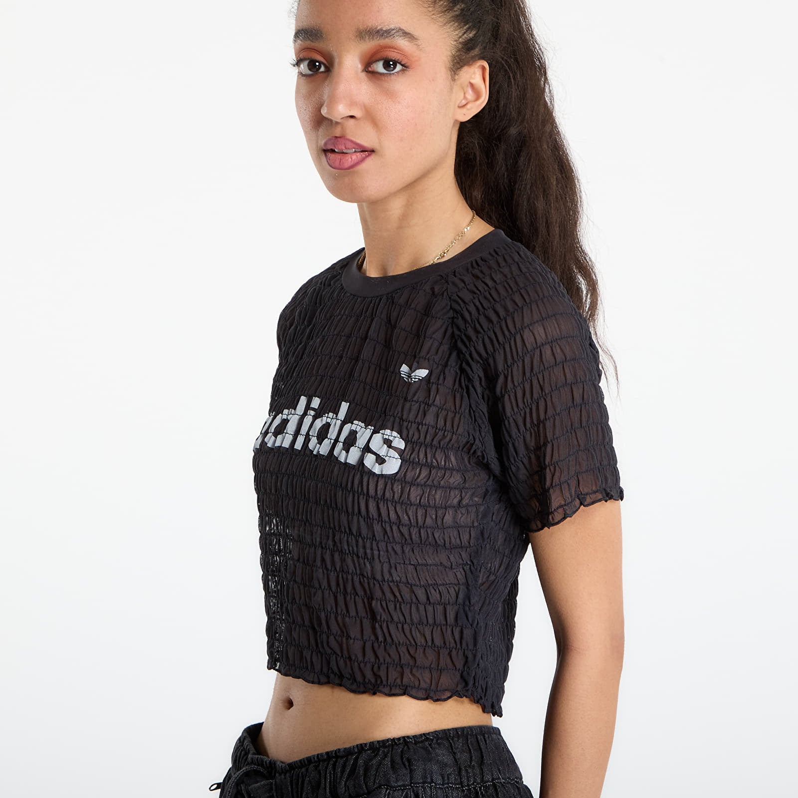 T-paidat adidas Smocked Tee Black