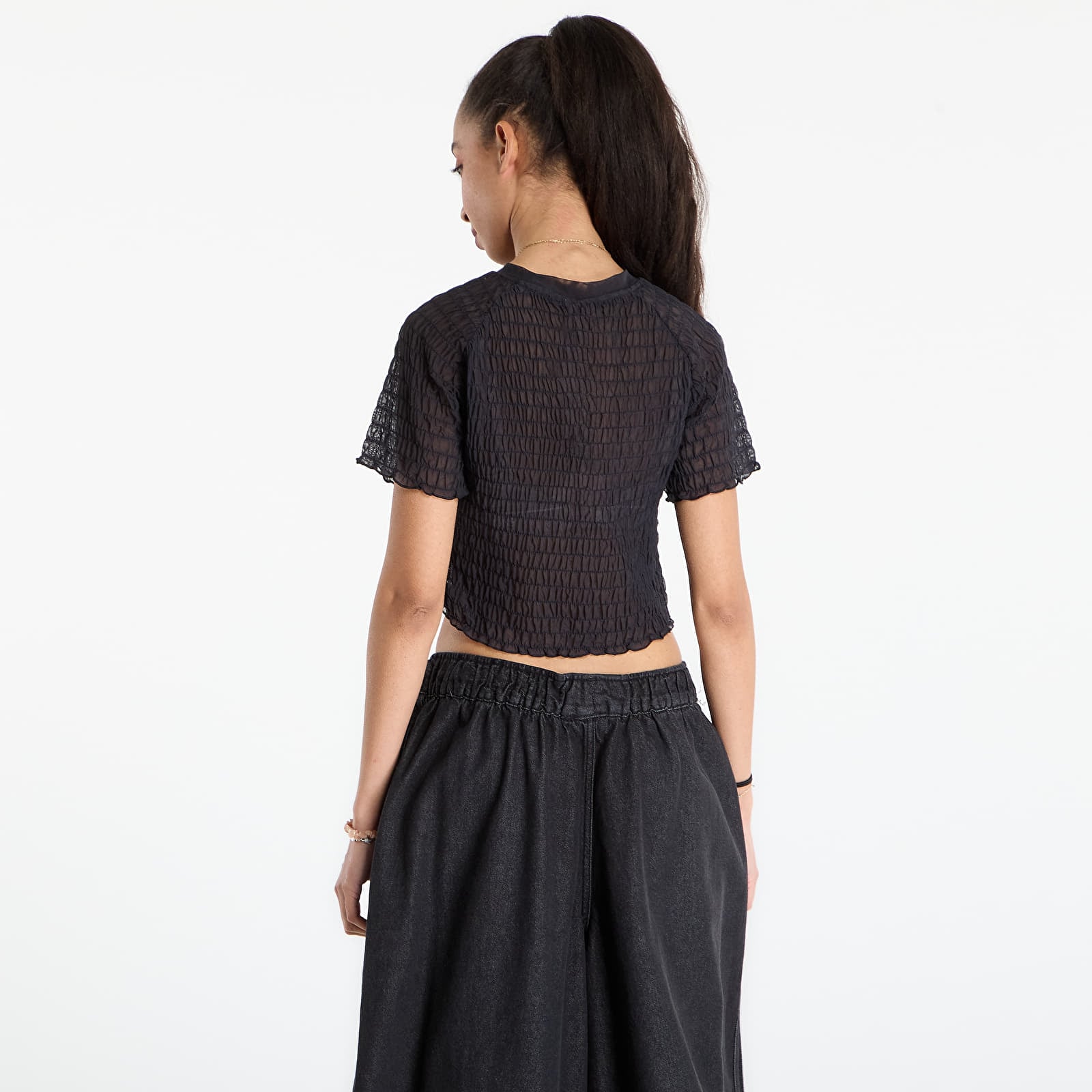 T-paidat adidas Smocked Tee Black