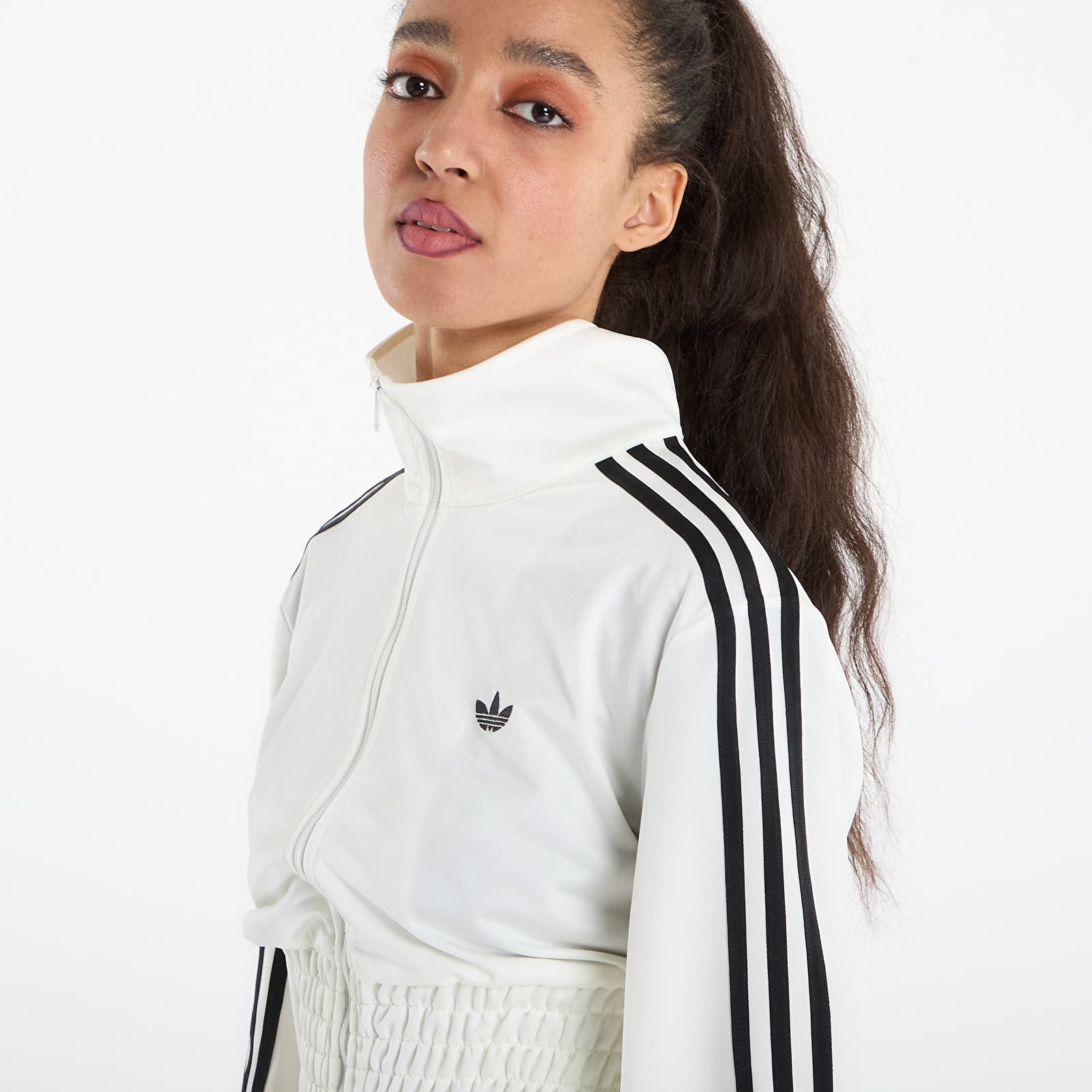 Sweatjacken und Sweatshirts adidas Smocked Fb Tt Off White