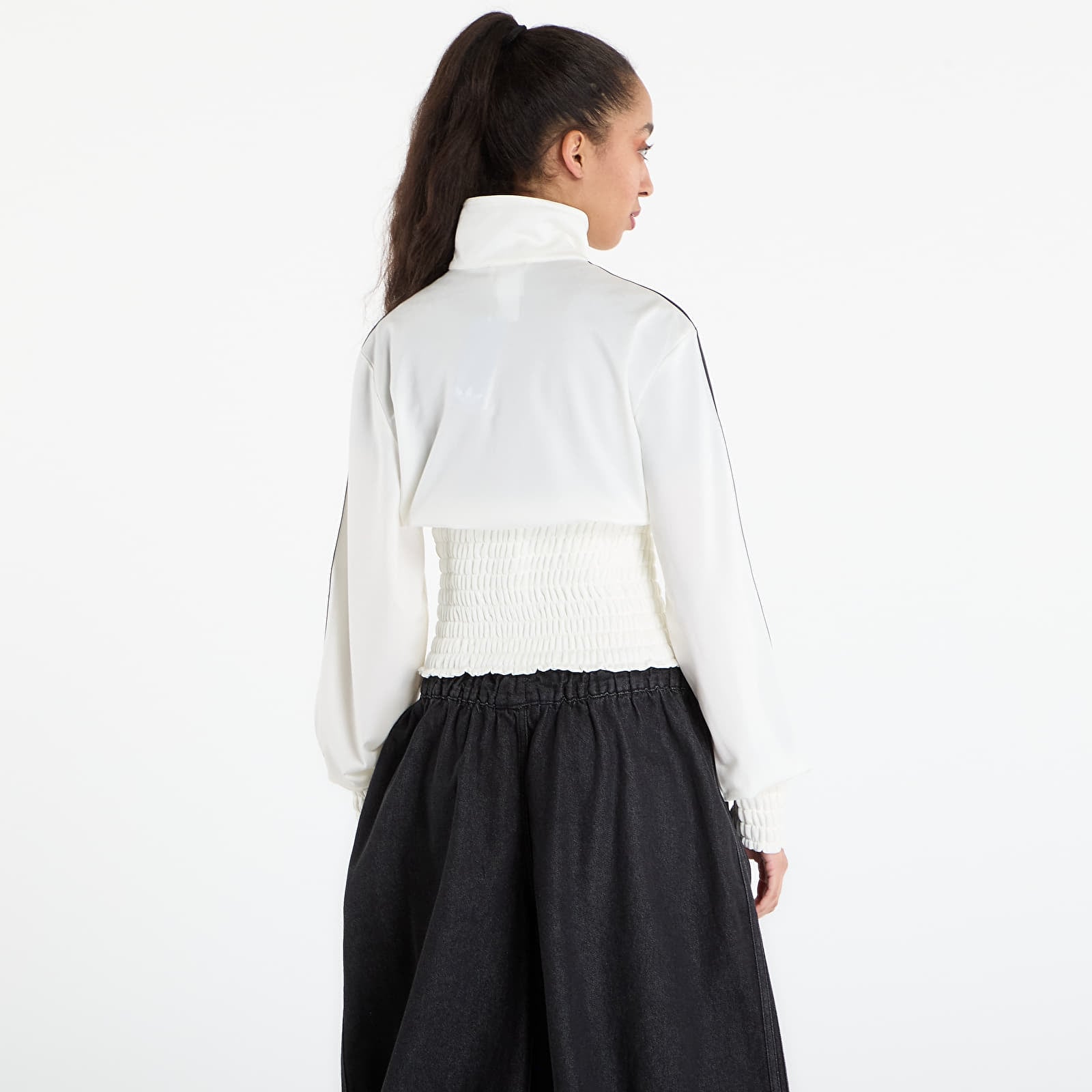 Sweatjacken und Sweatshirts adidas Smocked Fb Tt Off White