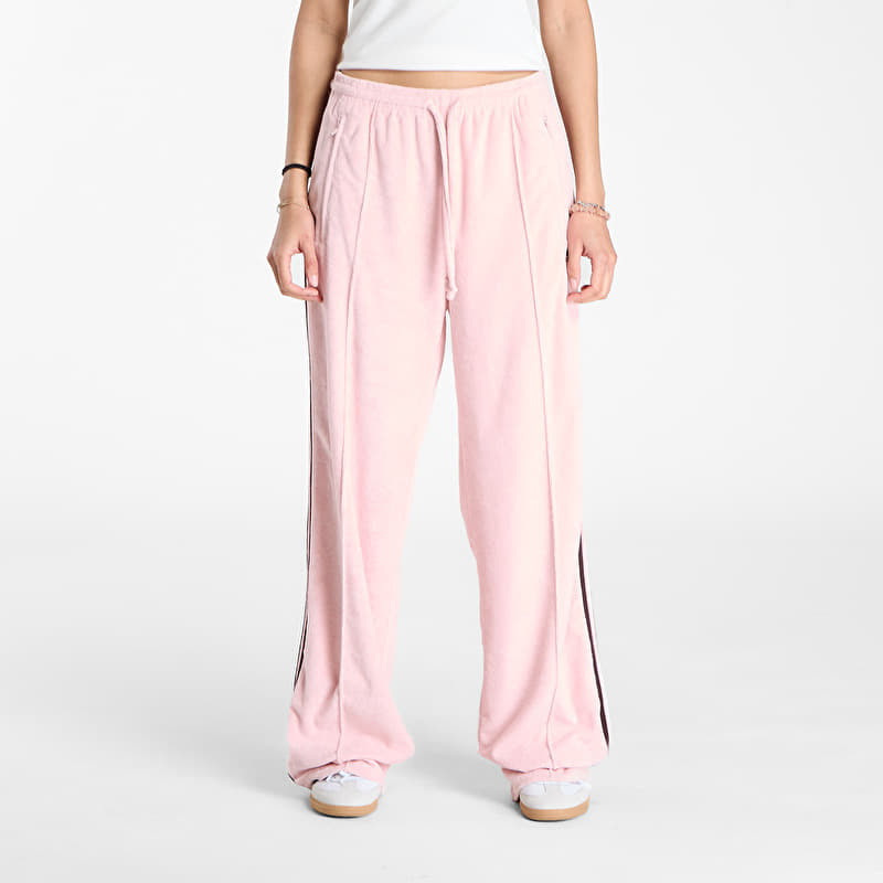 adidas Terry Towel Firebird Tracksuit Bottoms Sandy Pink