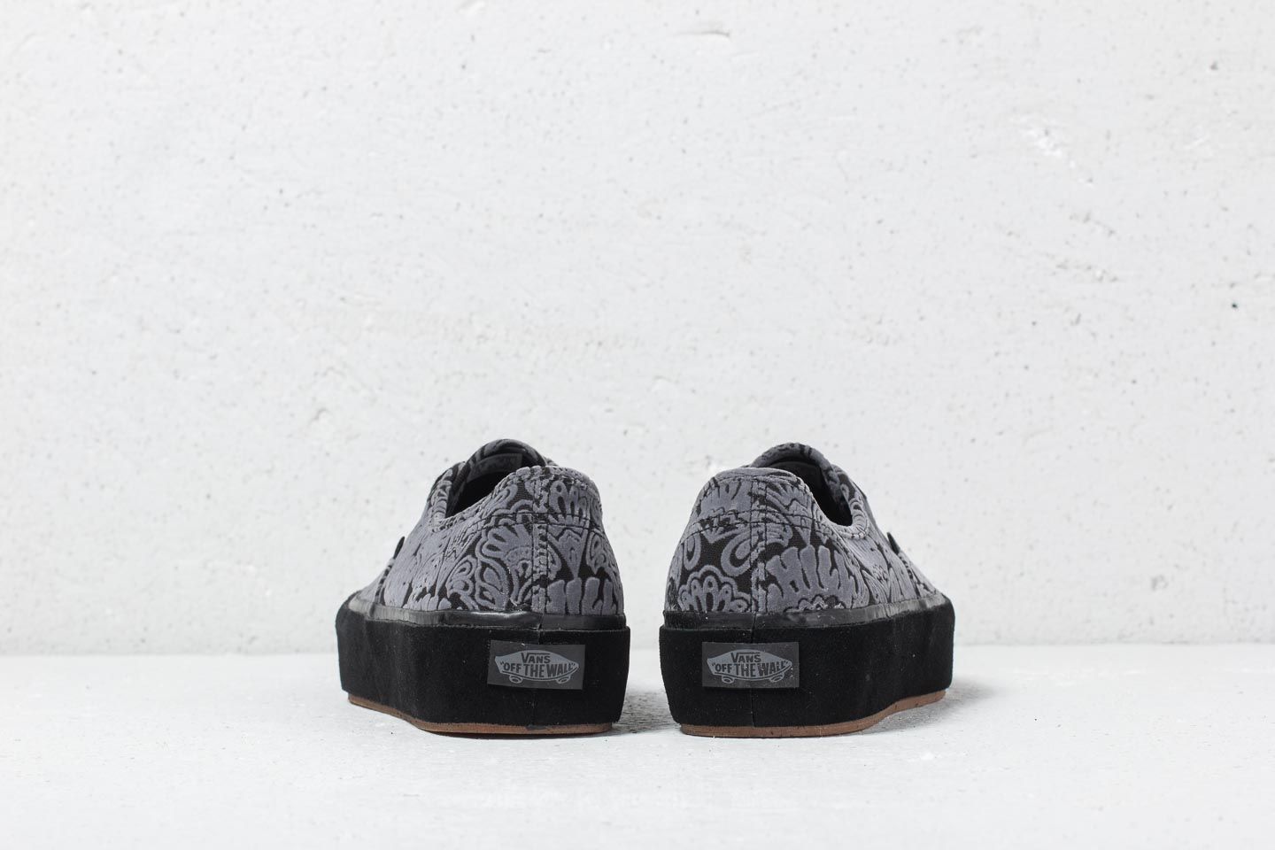 Zapatillas mujer Vans Authentic Platform (Sidewall Wrap) Suede/ Black