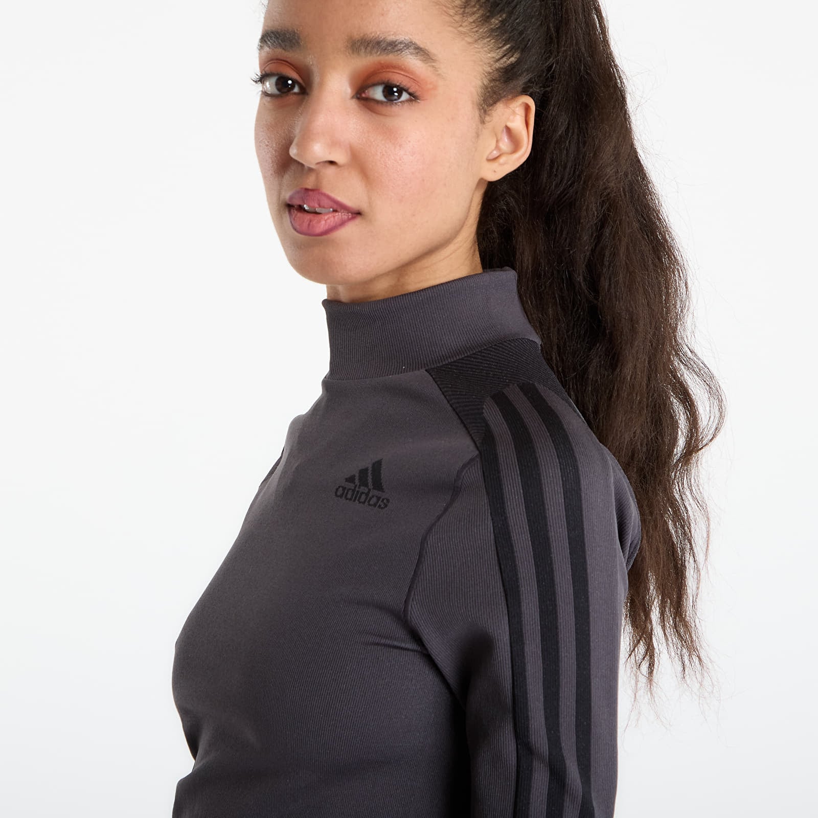 T-paidat adidas Long Sleeve Tee Utility Black/ Black/ Grey Two