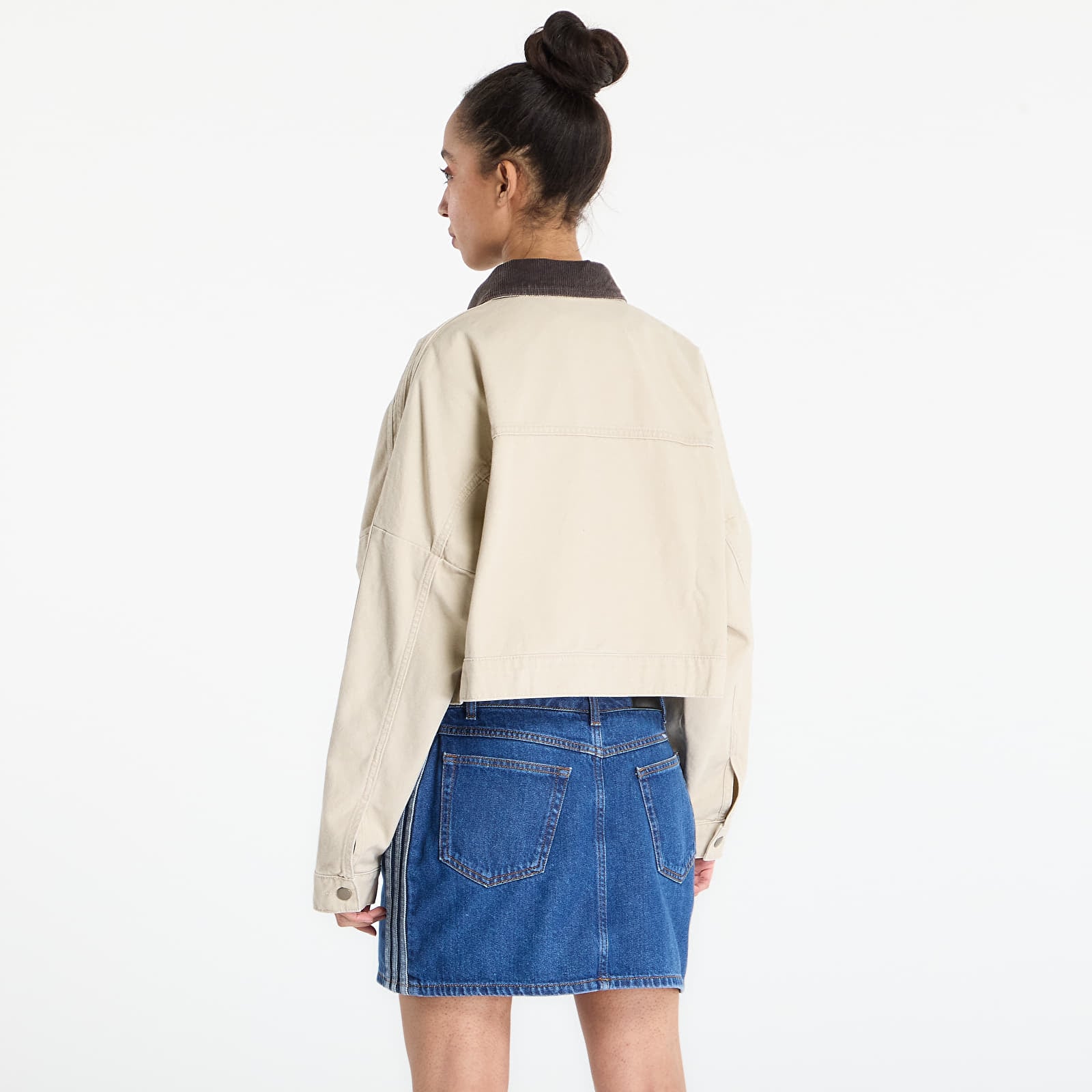 Casacos adidas P Ess Canvas Tracktop Jacket Stone Khaki