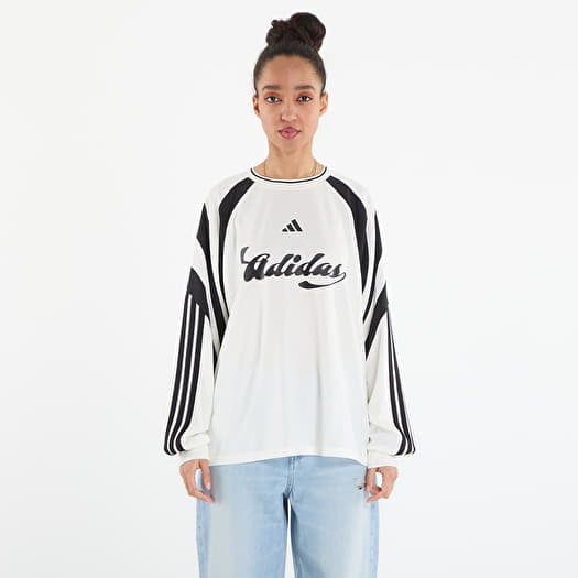 Maglietta adidas W Her Ls Off White/ Black