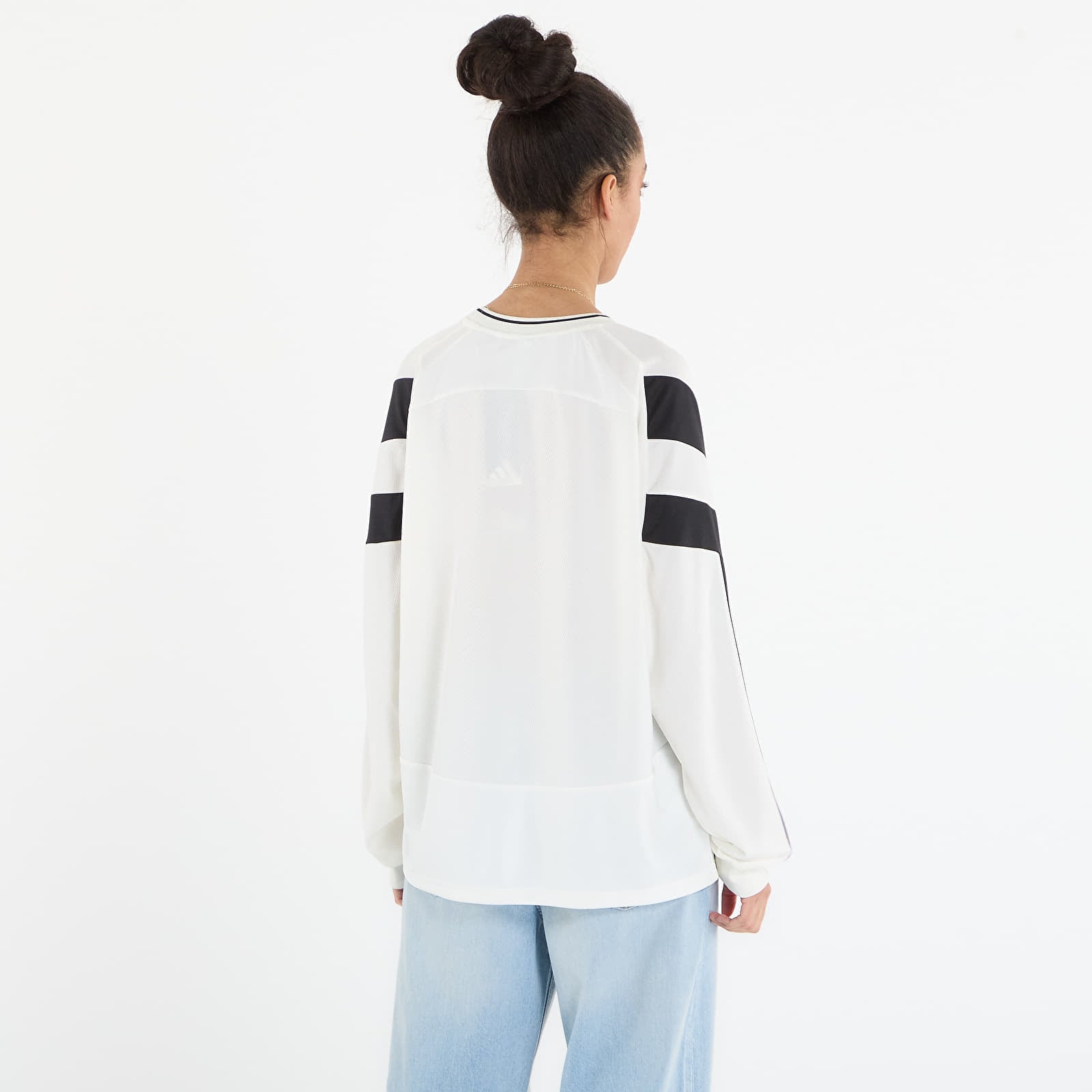 Magliette adidas W Her Ls Off White/ Black
