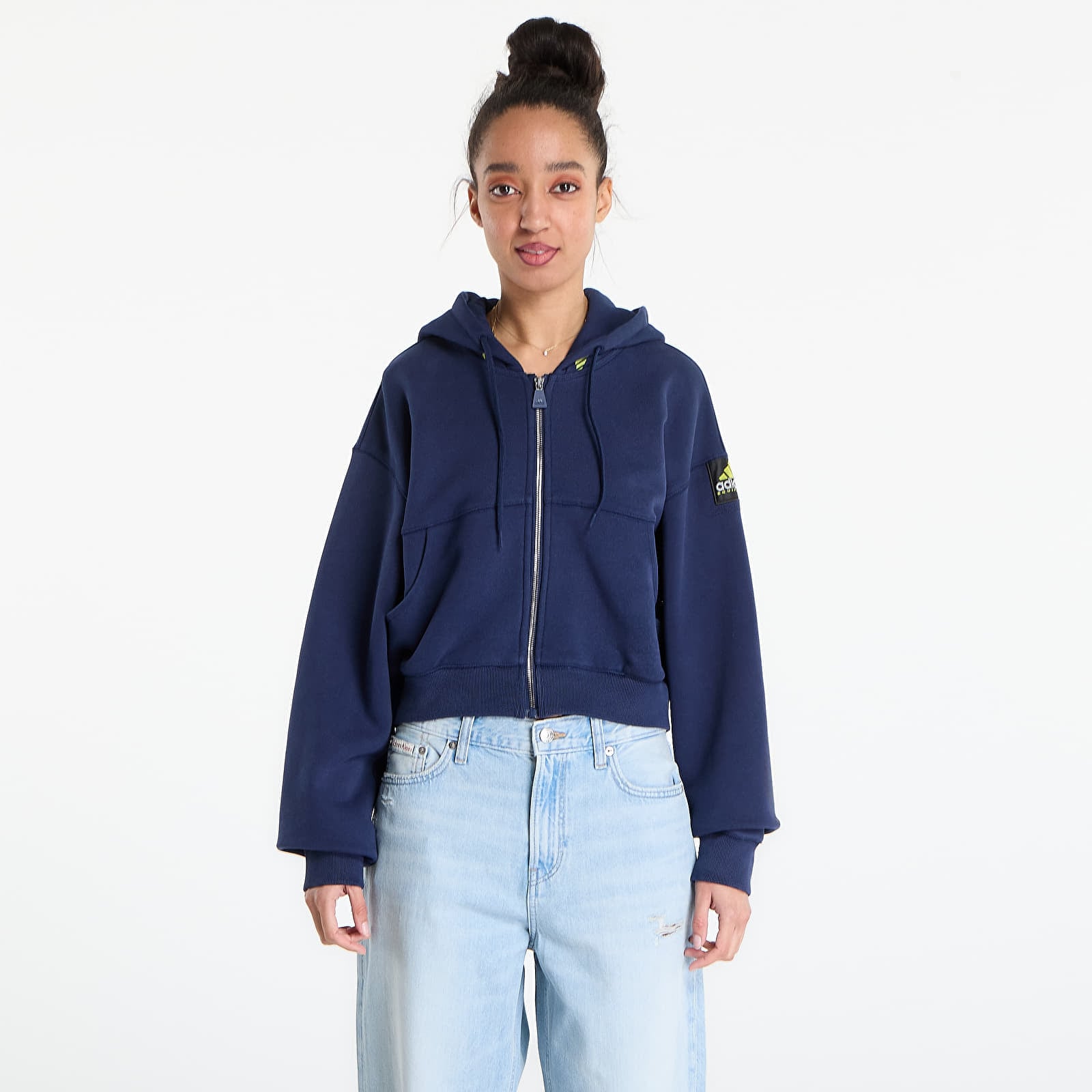 Sweatshirt adidas Cropped Hoodie Night Indigo L