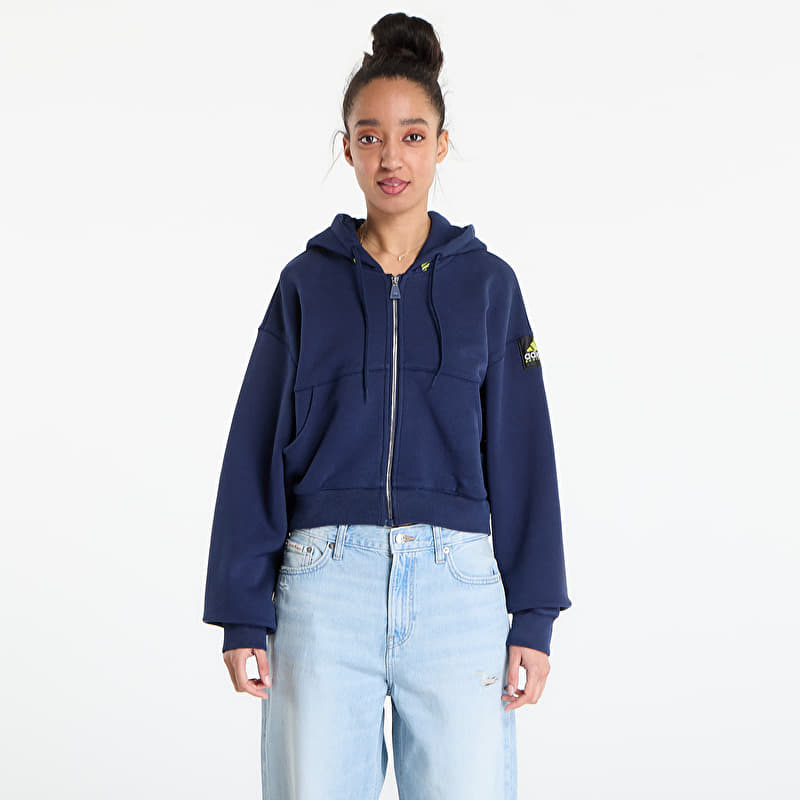 Felpa adidas Equipment Cropped Hoodie Night Indigo