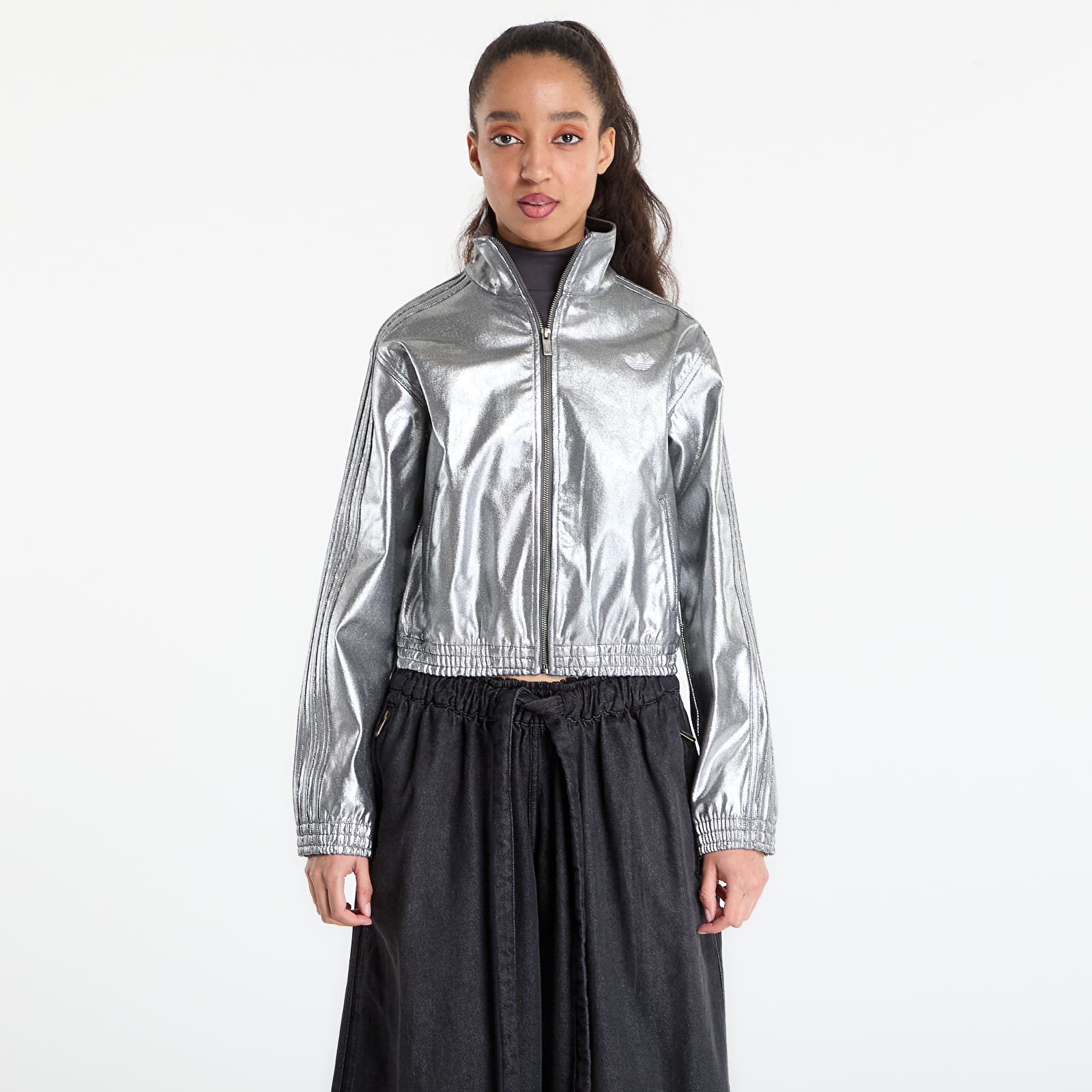 Sweatjacken und Sweatshirts adidas Firebird Tt D Silver Metallic