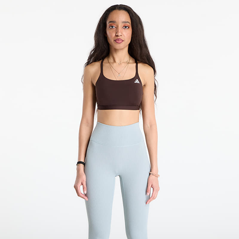 Podprsenka adidas Optime Essentials Workout Light Support Bra Aurora Coffee