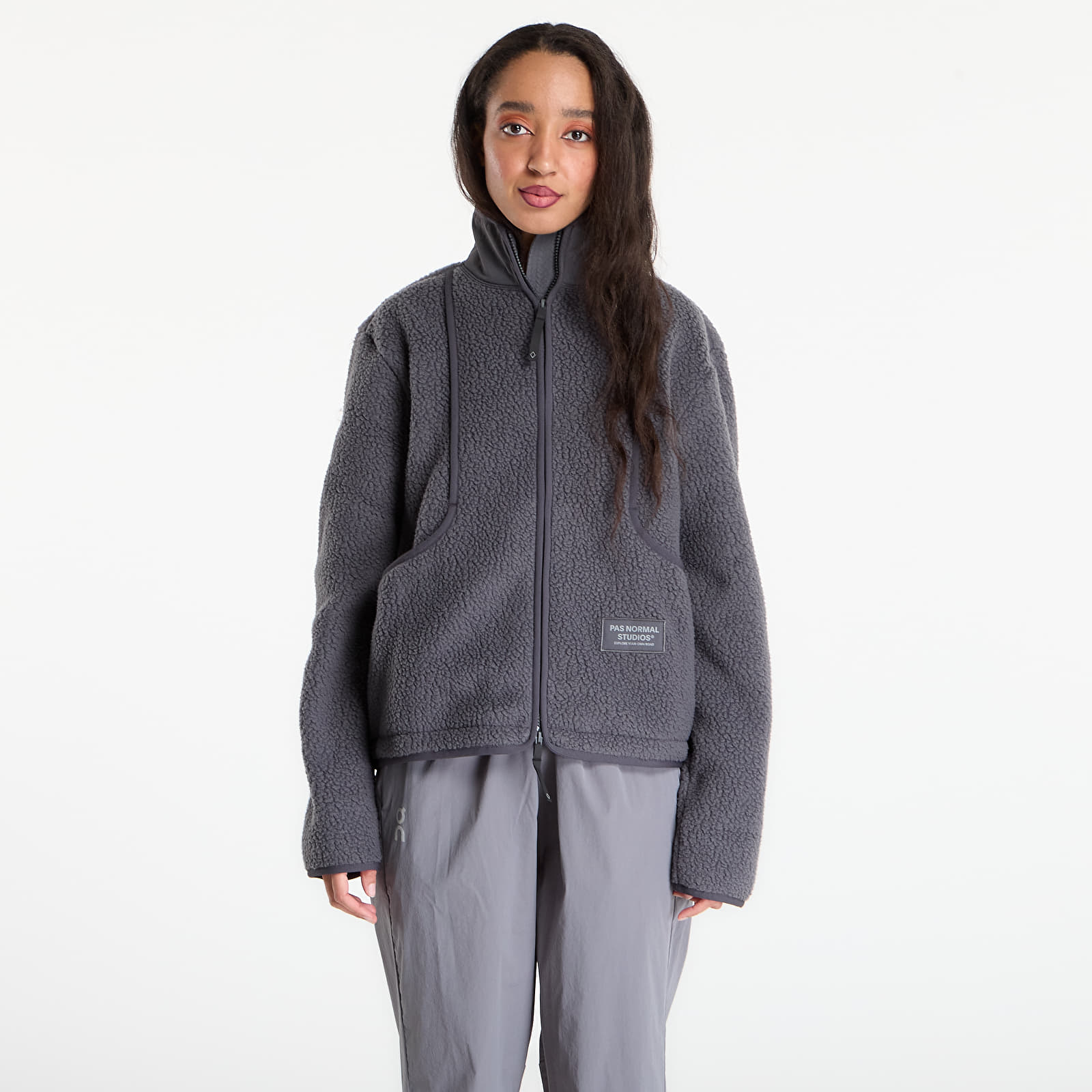 Jakker Pas Normal Studios Off-Race Pile Fleece Jacket Steel