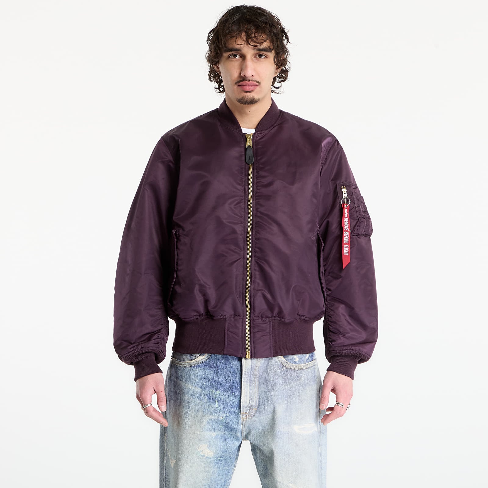 Jacken Alpha Industries MA-1 Heritage Bomber Plum