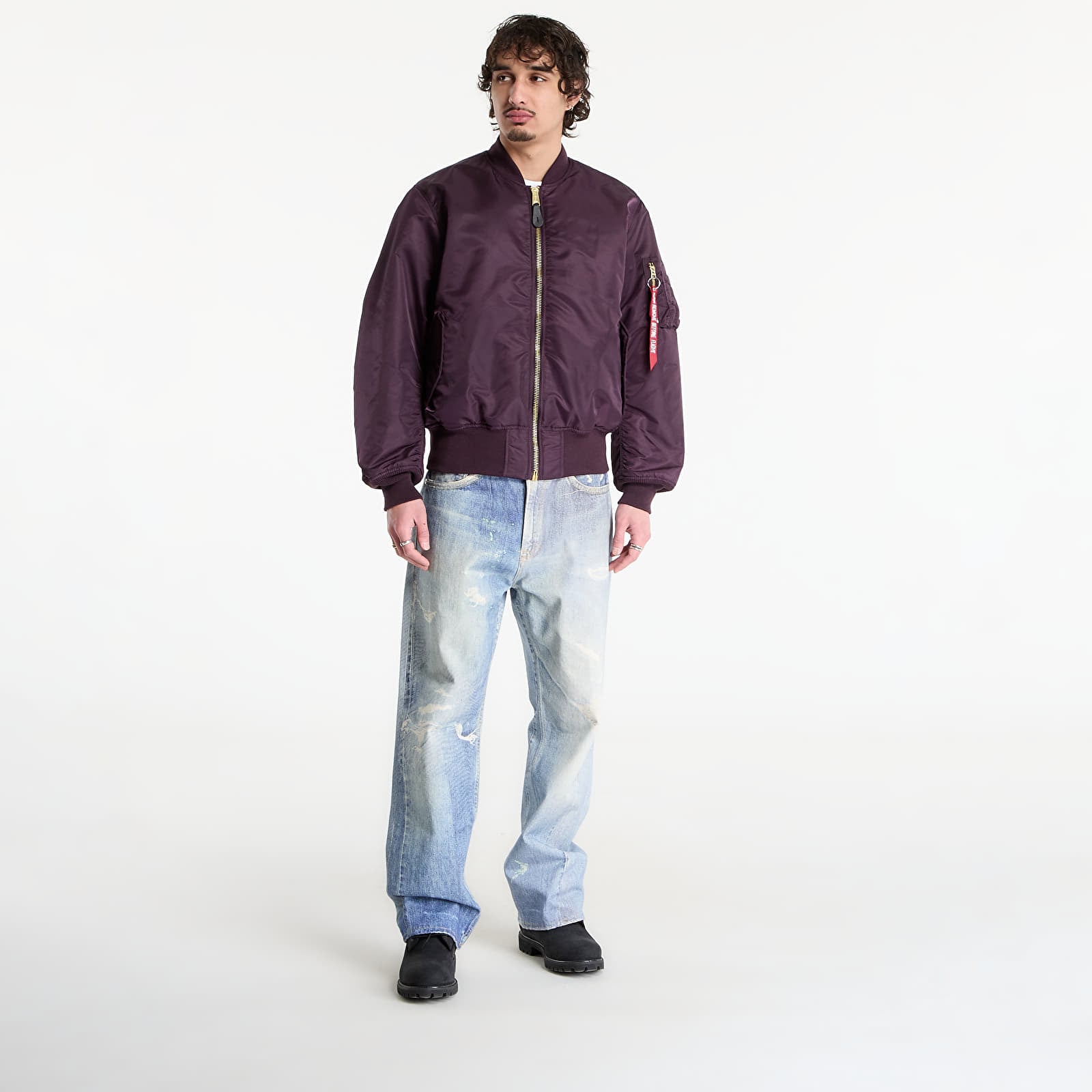 Jacken Alpha Industries MA-1 Heritage Bomber Plum