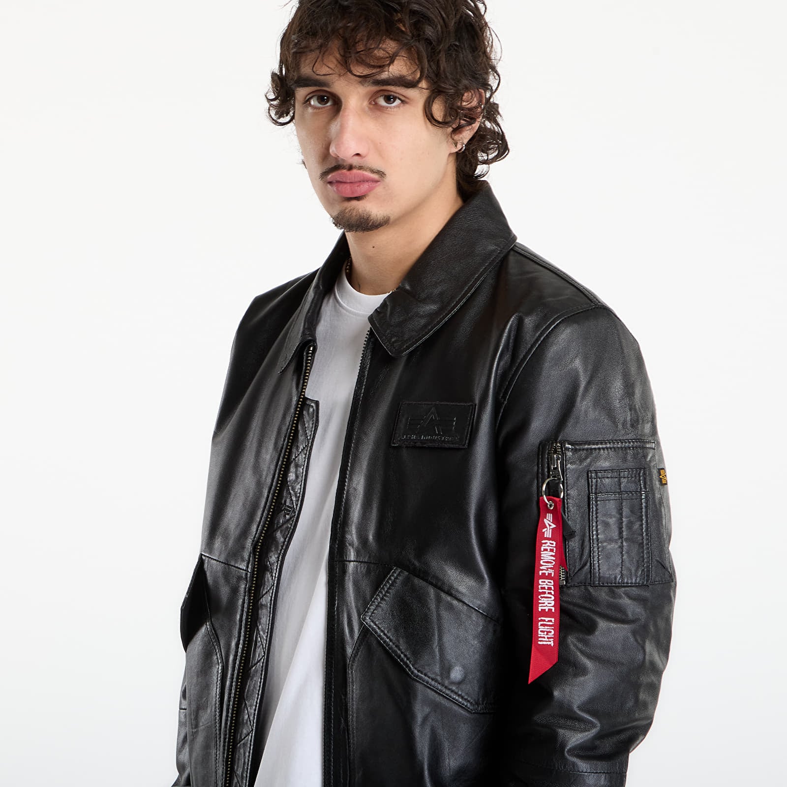Geci Alpha Industries CWU-45/P Leather Black