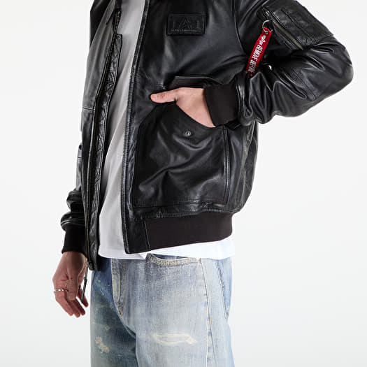 Jackets Alpha Industries CWU-45/P Leather Black (266106-03) | Footshop