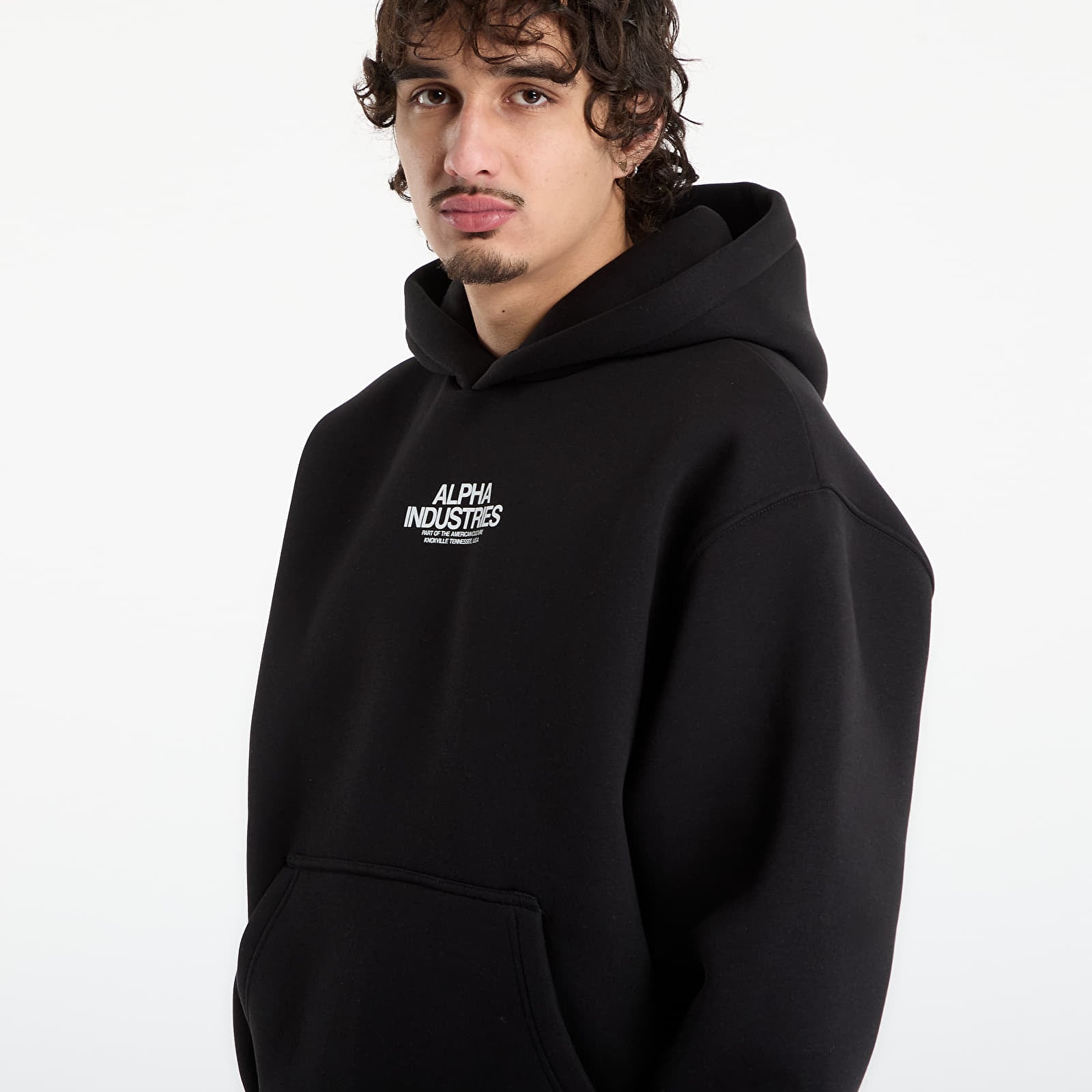 Mikinas ar kapuci un sporta krekli Alpha Industries Scorpion Cyborg Hoodie Black