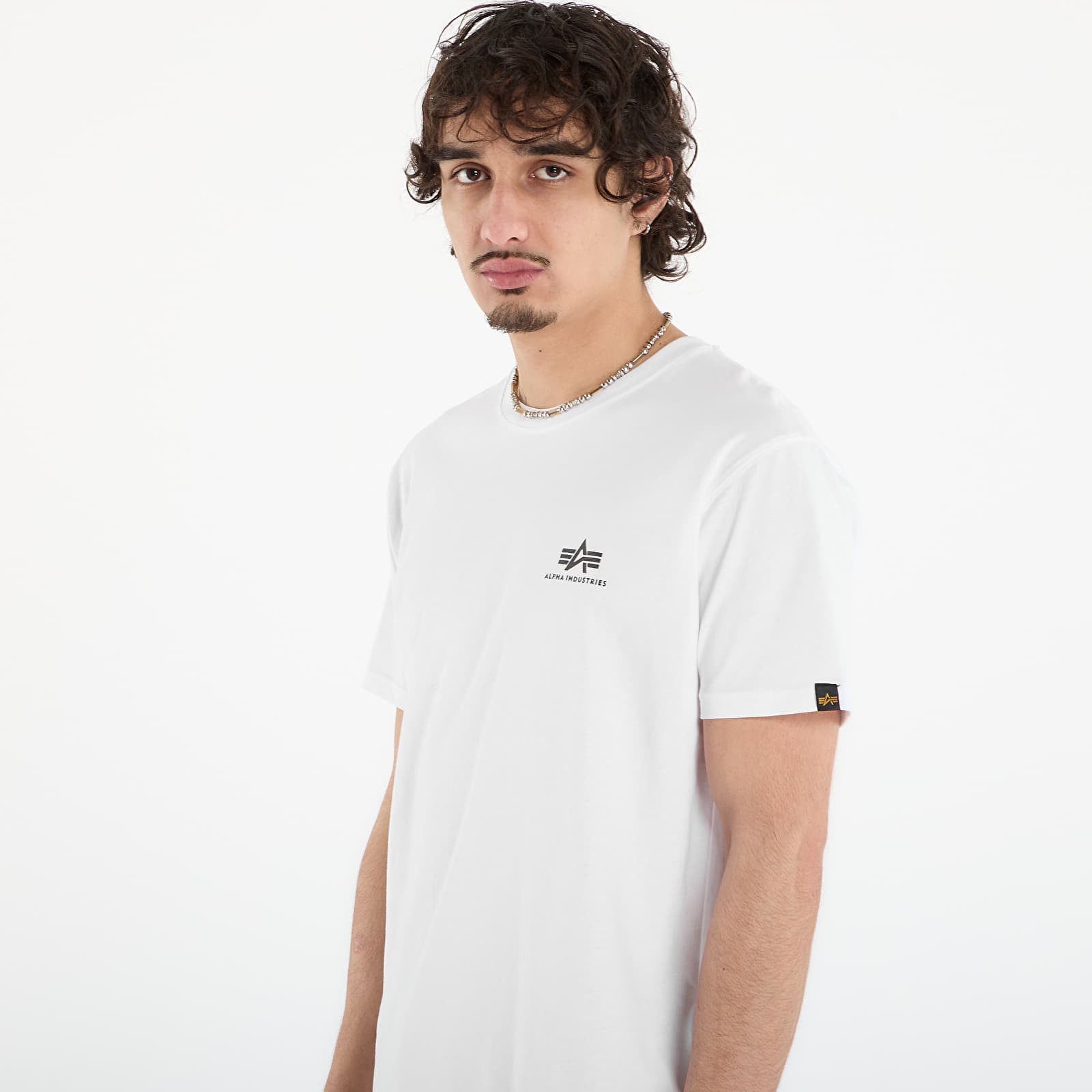 T-Shirts Alpha Industries Heritage Backprint T-Shirt White/ Sage
