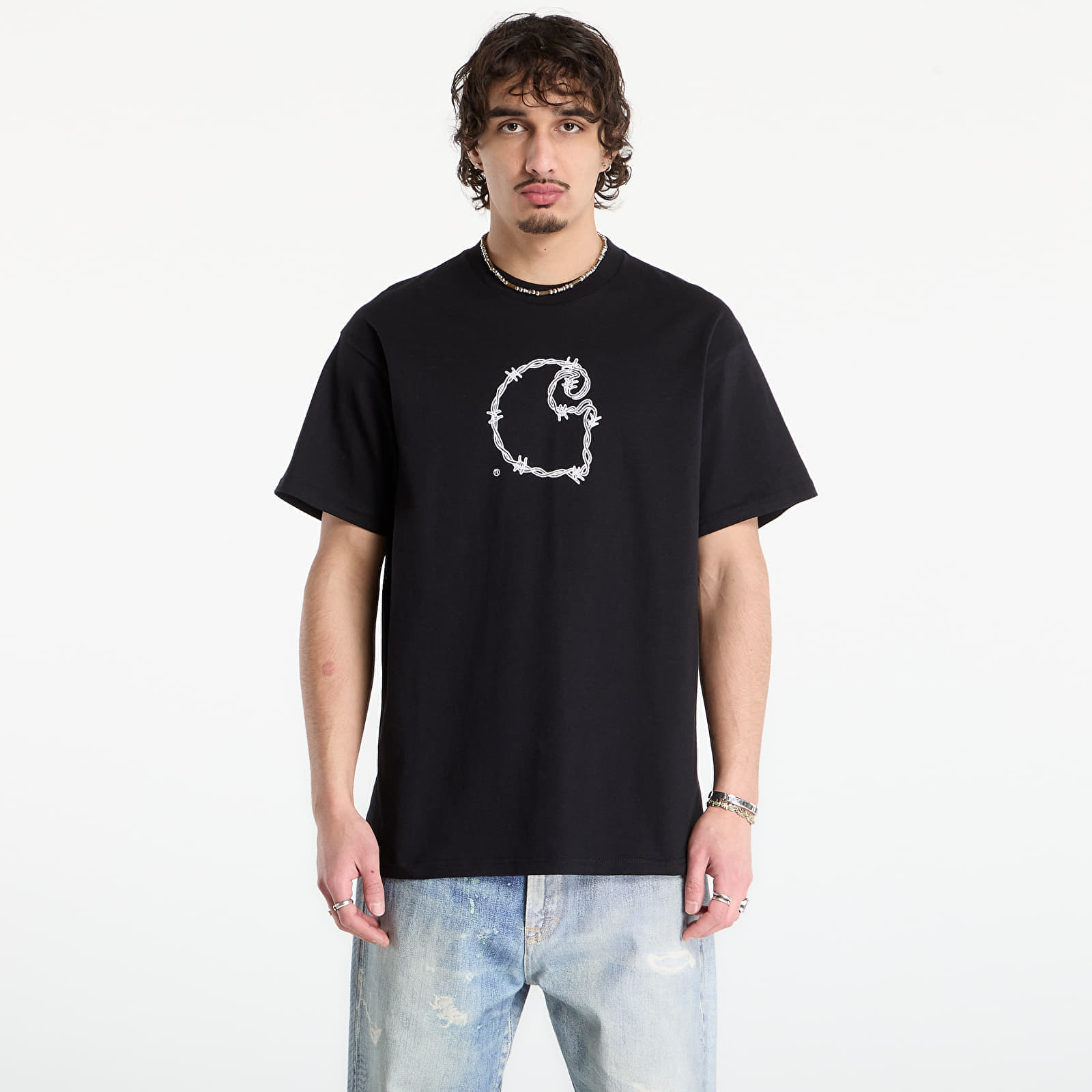 Tricou Carhartt WIP S/S Barbwire C T-Shirt UNISEX Black XS