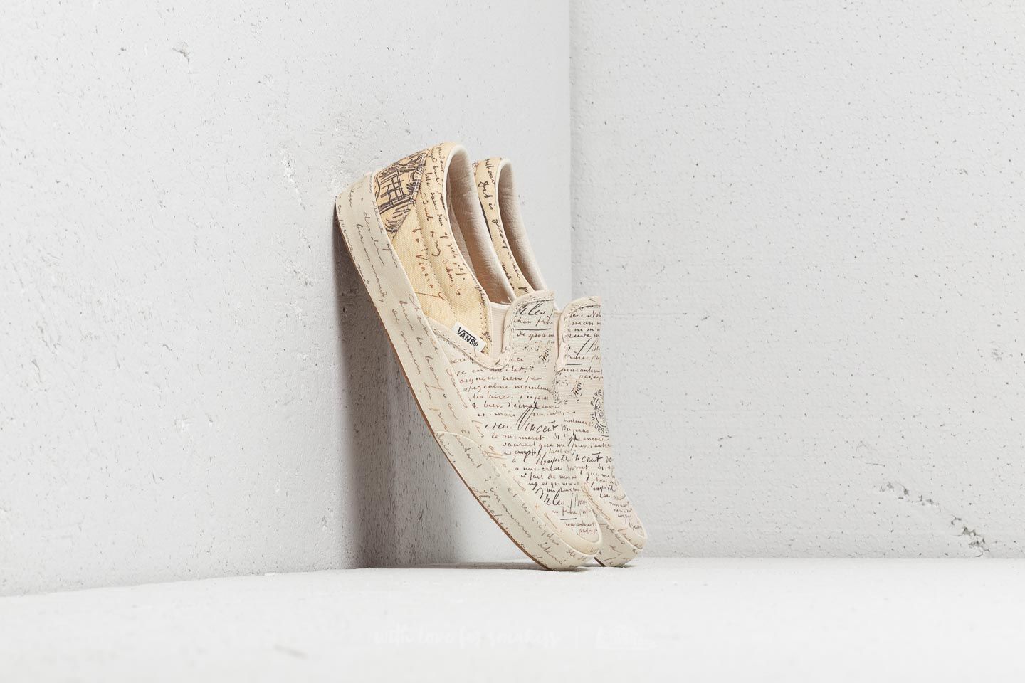Vans van gogh letters slip on sale