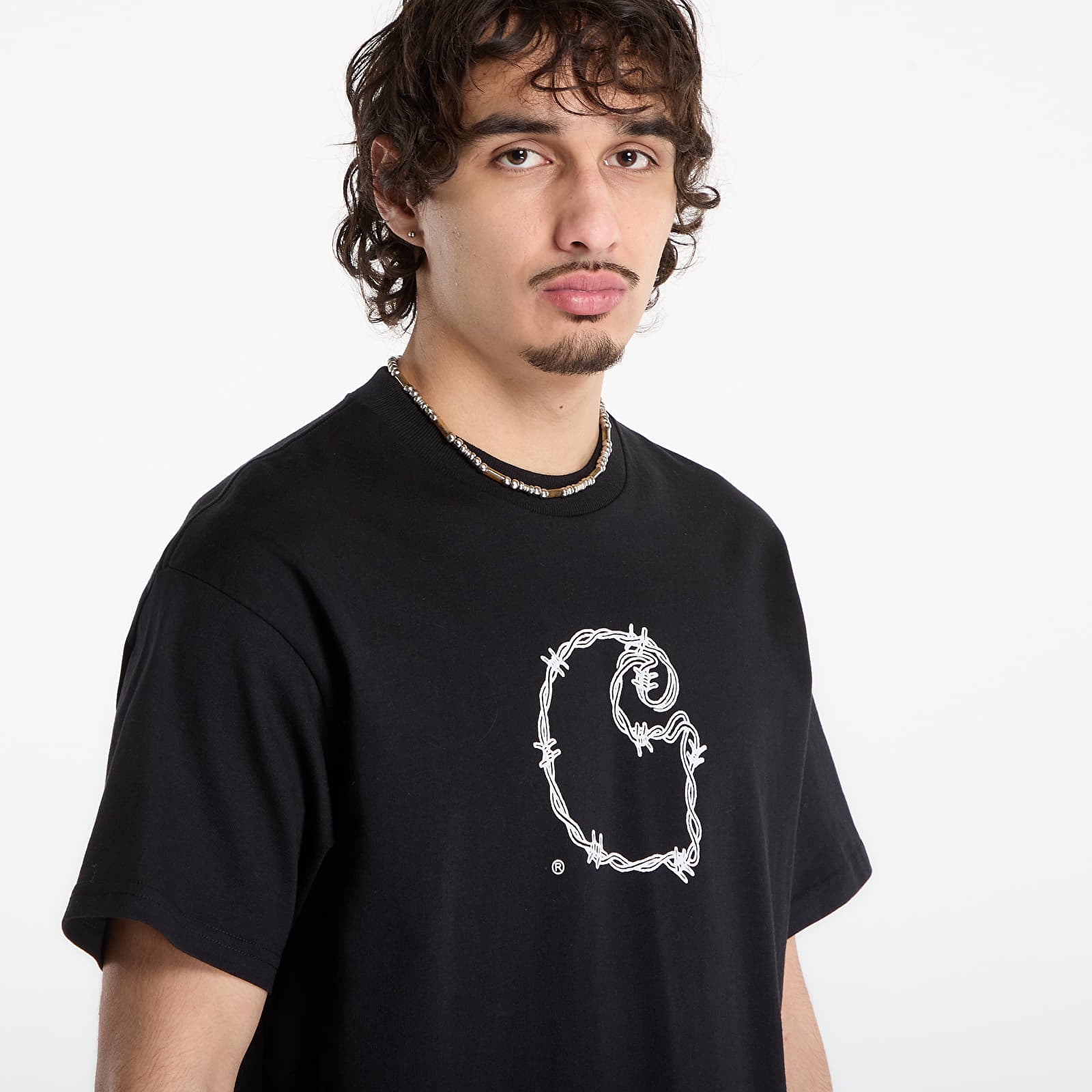 T-särgid Carhartt WIP S/S Barbwire C T-Shirt UNISEX Black