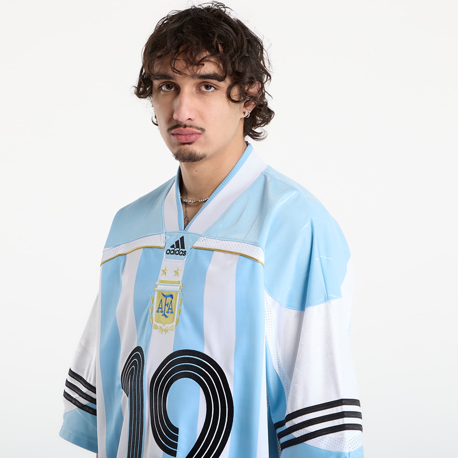 Truien adidas Jersey Clear Blue/ White/ Black