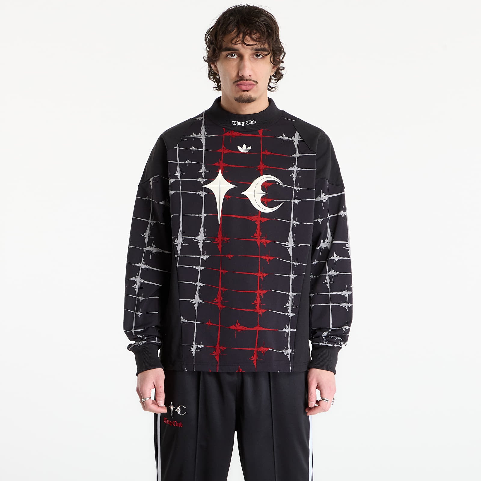 Pánská trička adidas Thug Club Goalie T-Shirt Ls Black