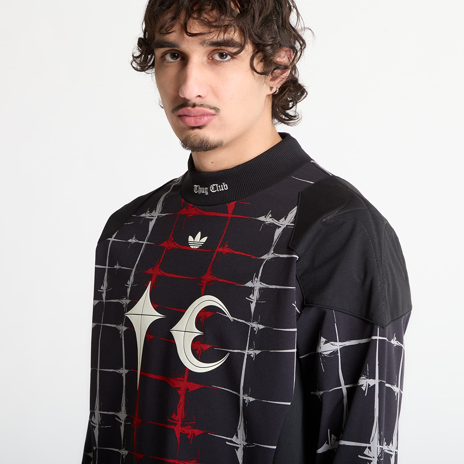 Pánská trička adidas Thug Club Goalie T-Shirt Ls Black