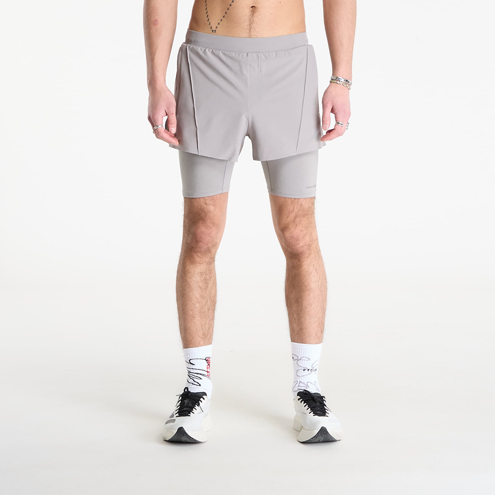 Къси панталони adidas x Entire Studios D4T Training 2in1 Shorts Grey