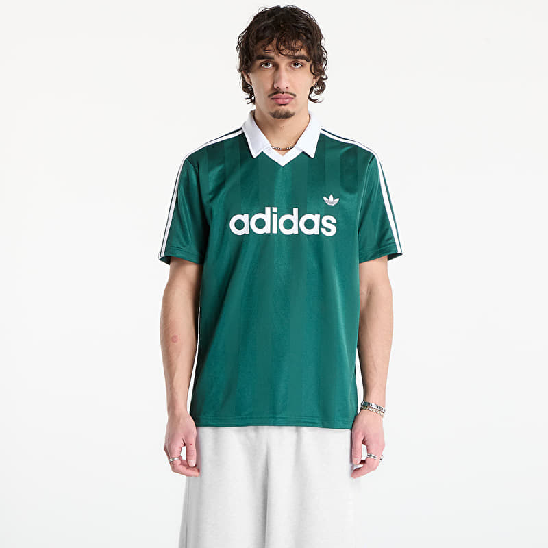 Jersey adidas Archive Collar Engineered Jersey Collegiate Green