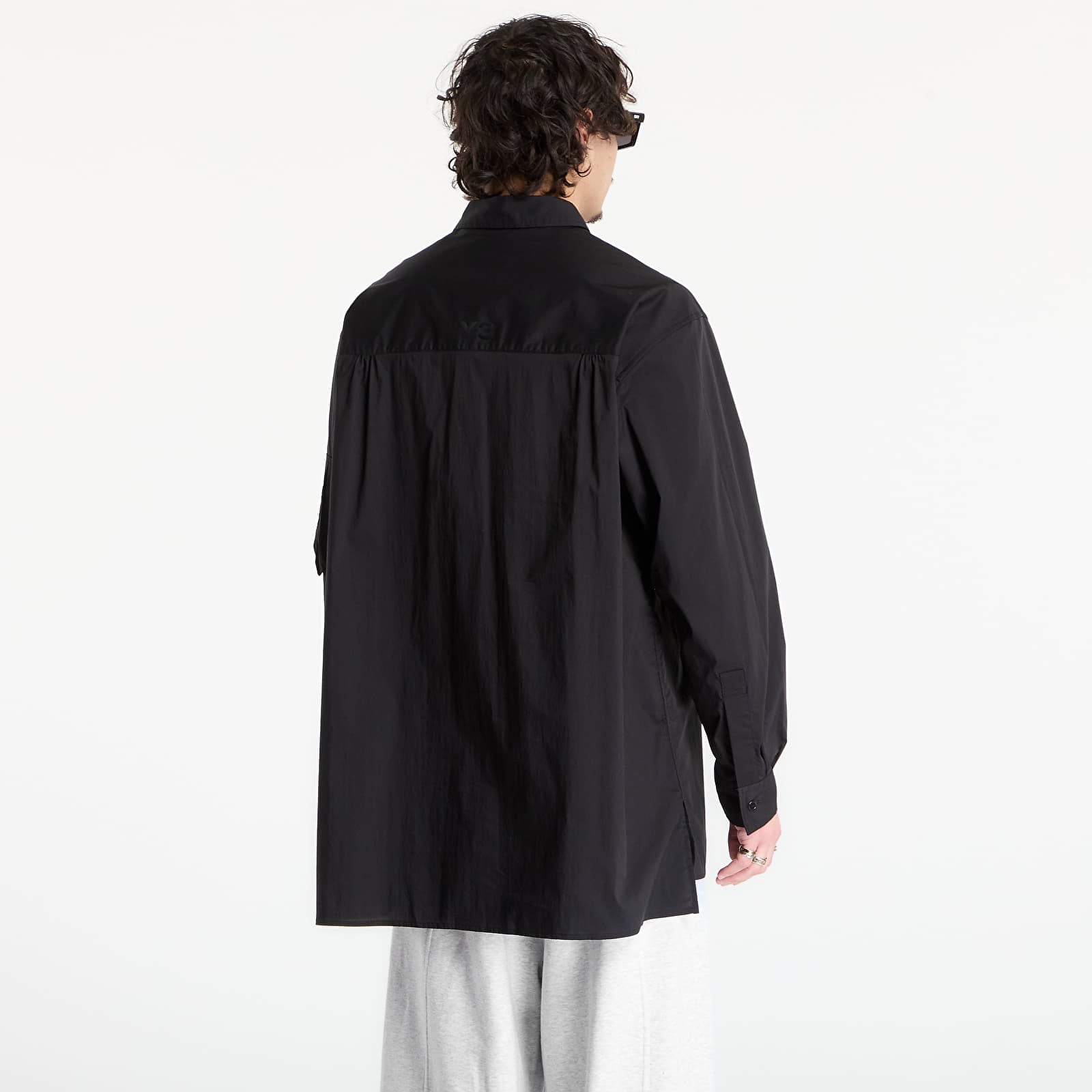 Shirts Y-3 Cotton Long Sleeve Shirt Black