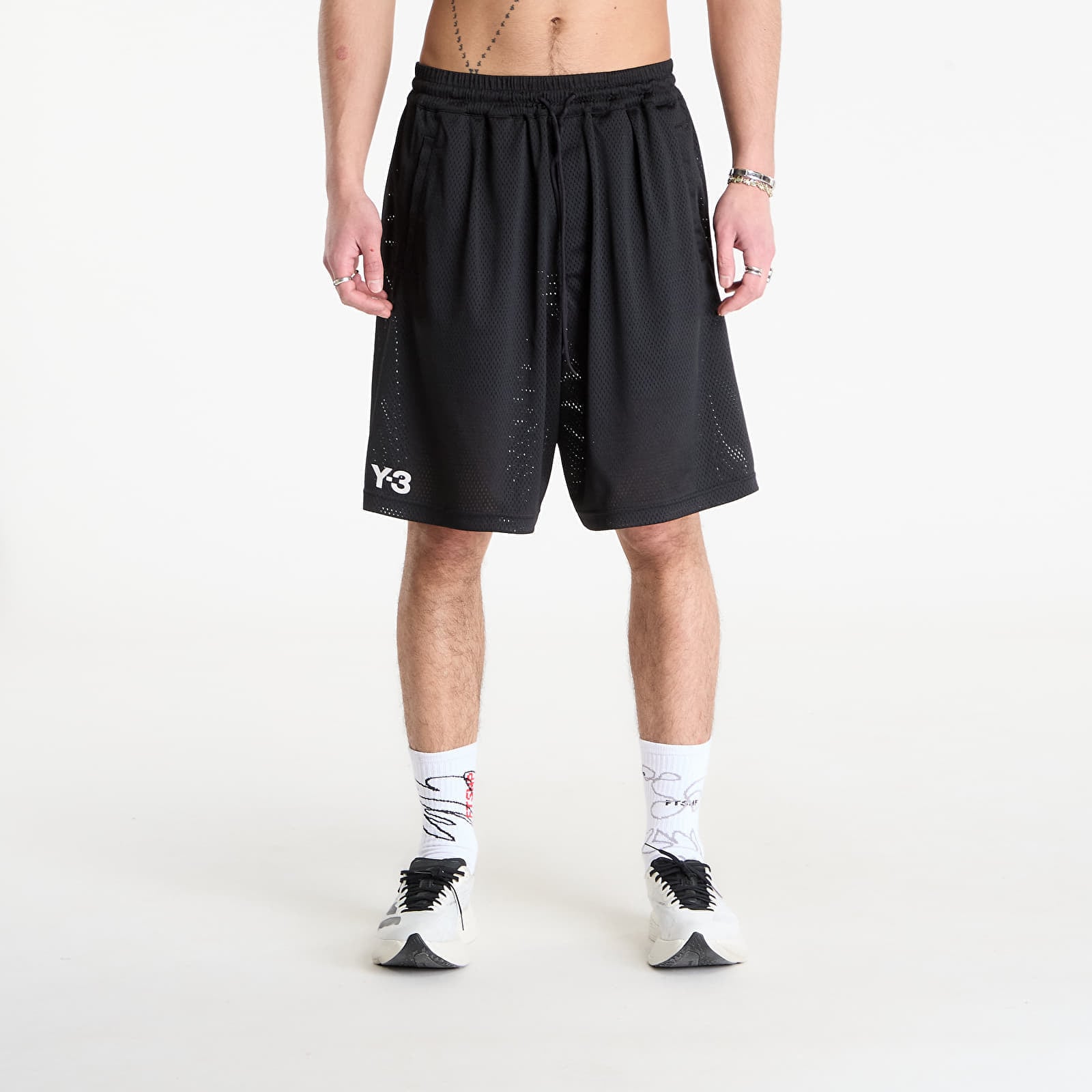 Pantaloni scurți Y-3 Mesh Shorts Black XL