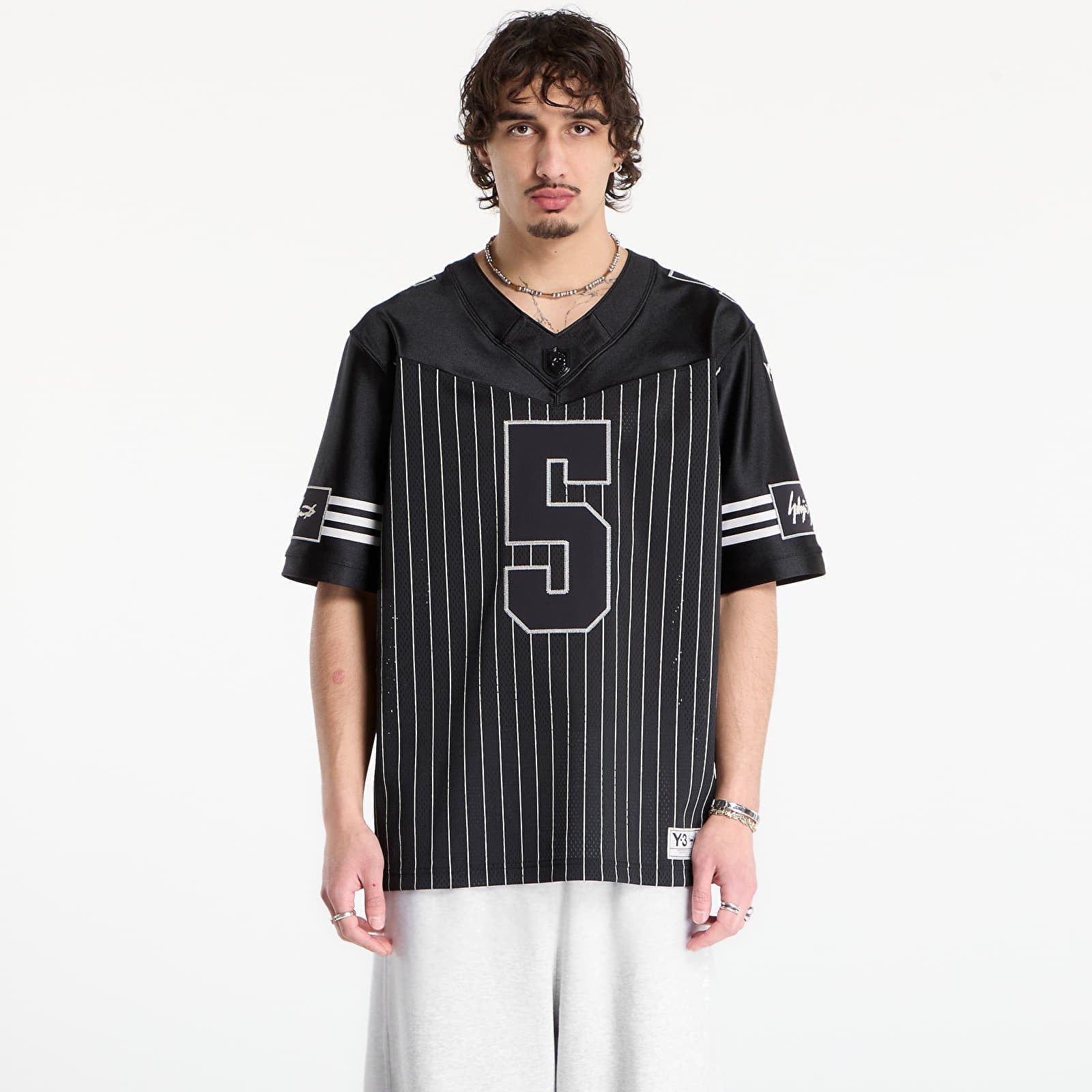 Jersey Y-3 Elite 5 A Football Short Sleeve Jersey Black XL