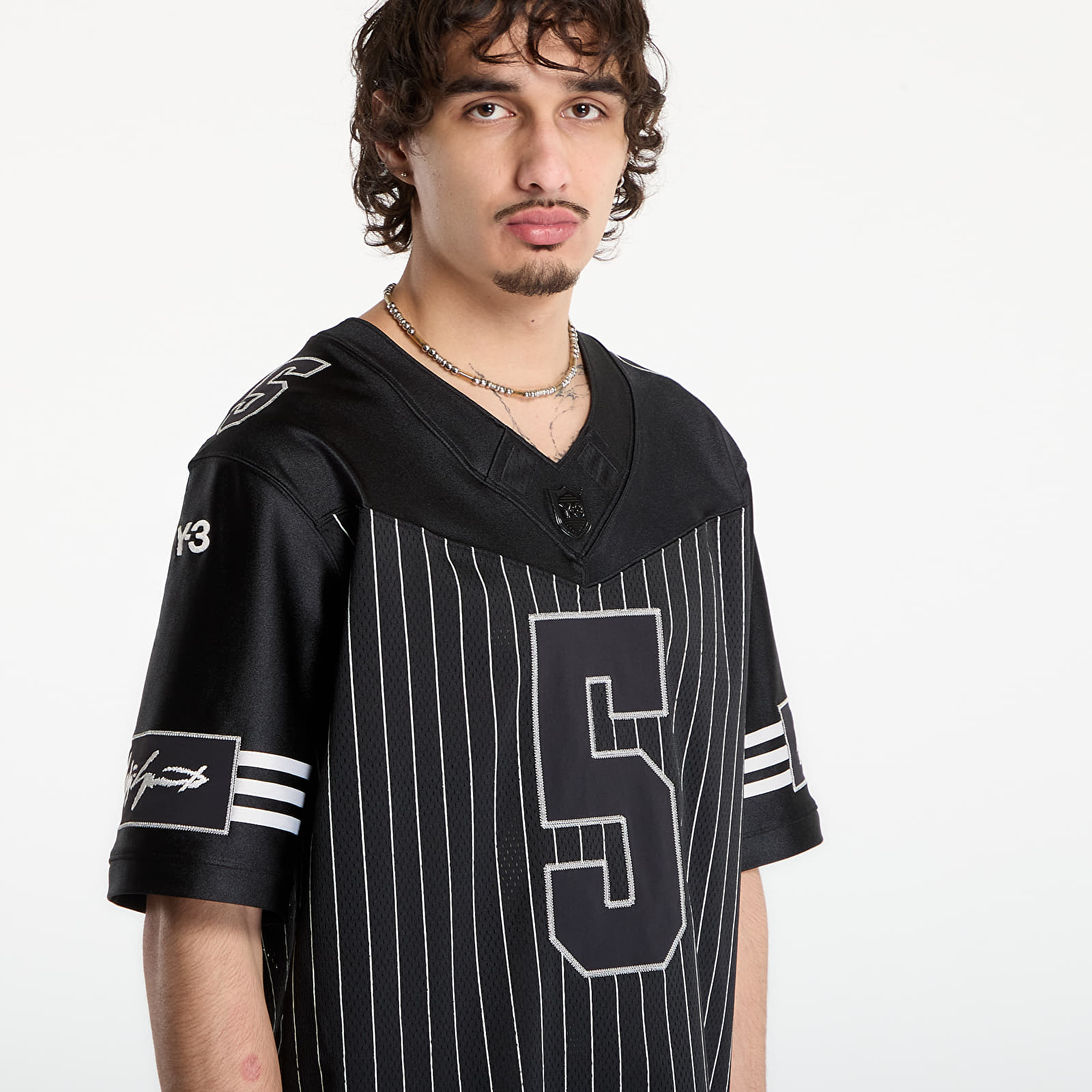 Dresi Y-3 Elite 5 A Football Short Sleeve Jersey Black