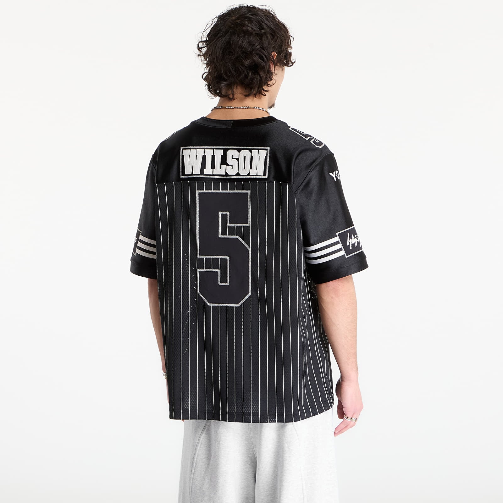 Dresi Y-3 Elite 5 A Football Short Sleeve Jersey Black