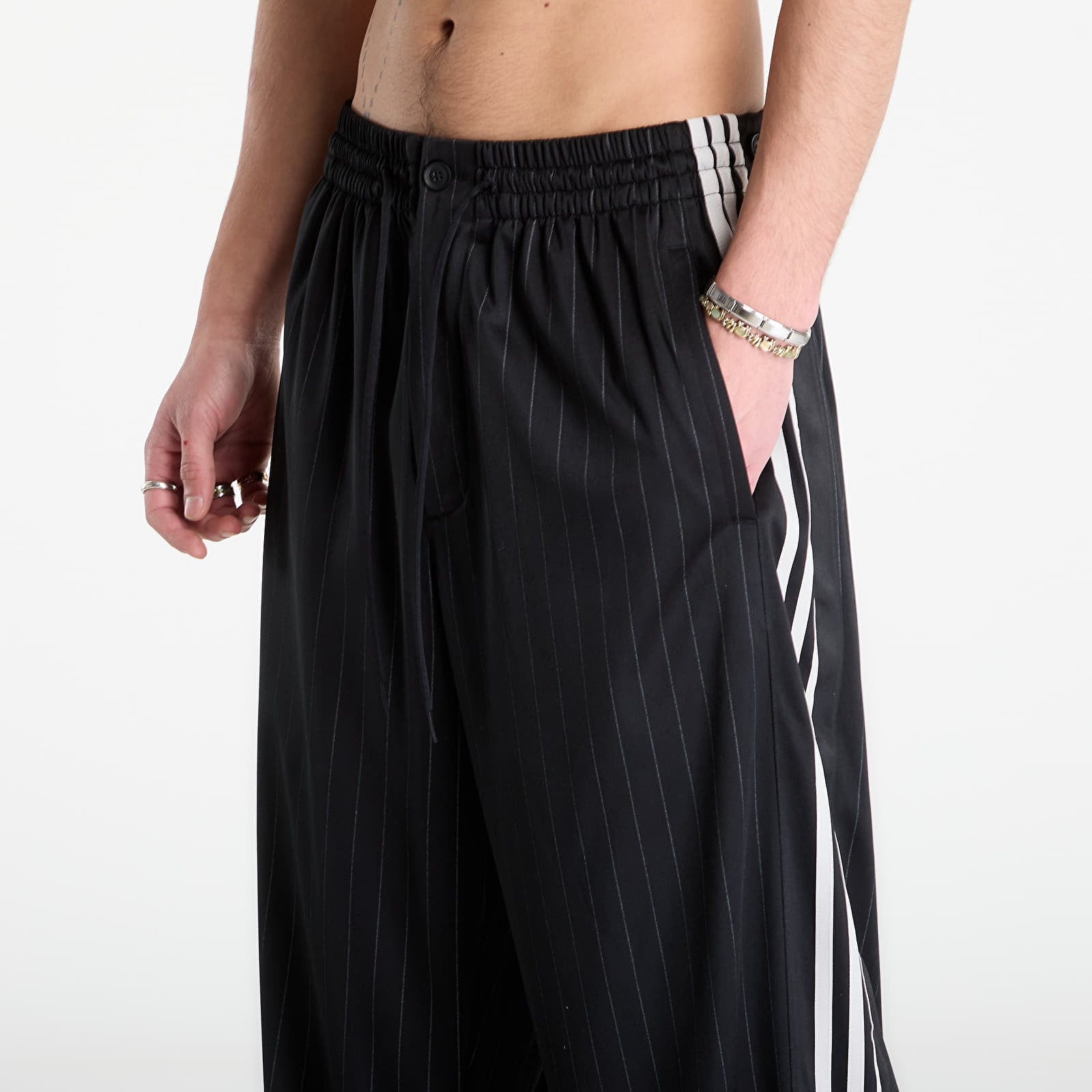 Pants Y-3 Basketball Track Tracksuit Bottoms Black/ Chalk Pearl