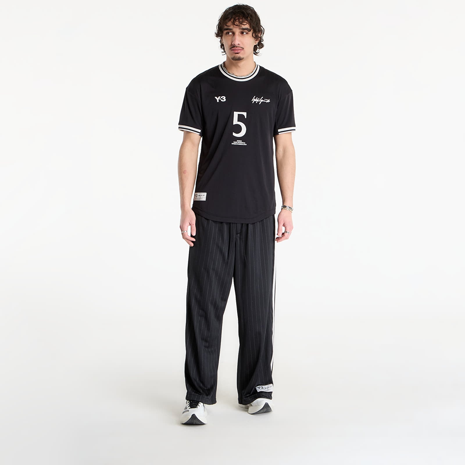 Pants Y-3 Basketball Track Tracksuit Bottoms Black/ Chalk Pearl
