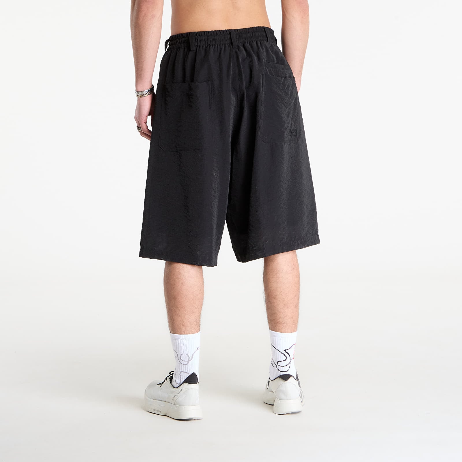 Shorts Y-3 Crinkle Pleated Shorts Black