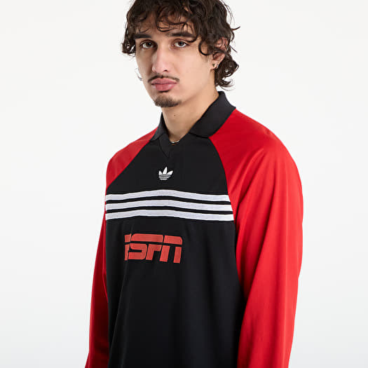 adidas Sponsored Archive Longsleeve Tee Black/ Better Scarlet