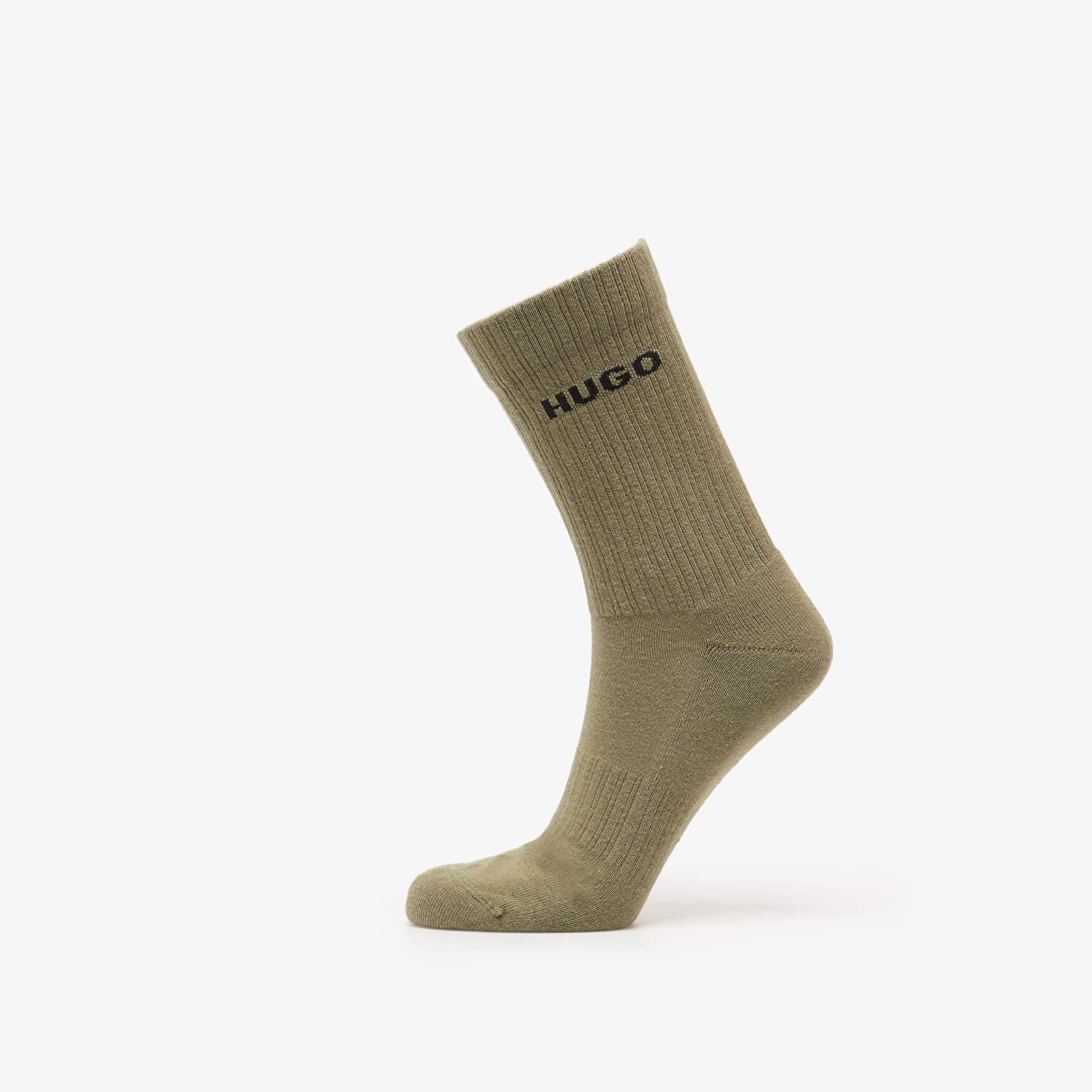 Ponožky Hugo Boss Qs Rib Fern Socks 3-Pack Black