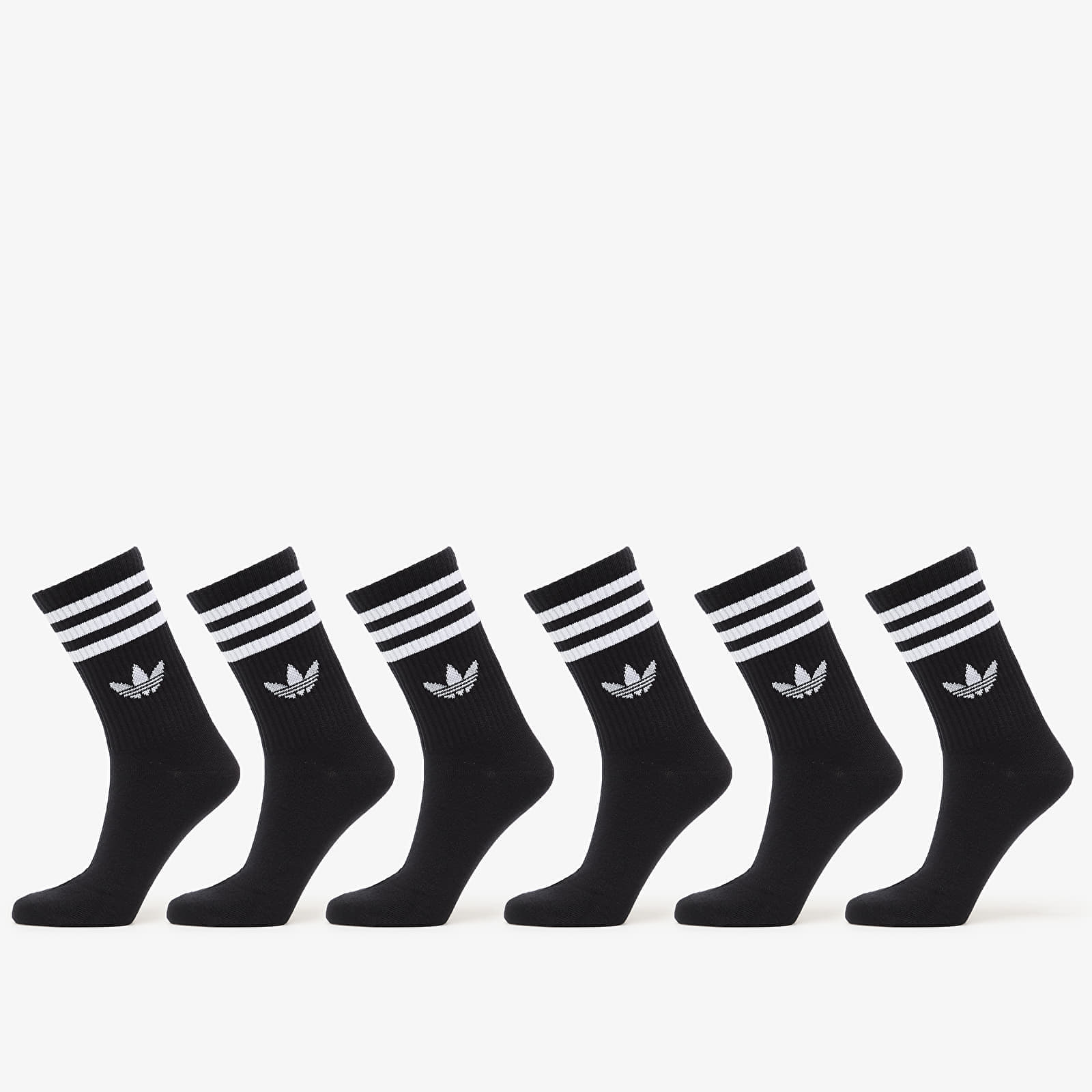 Șosete adidas 3S Crew Sock 6-Pack Black S
