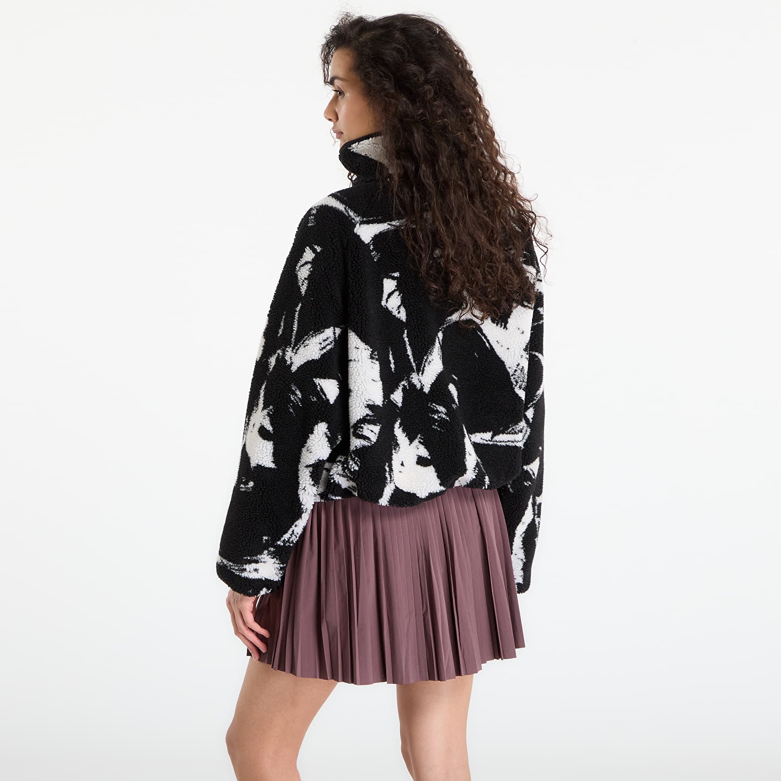 Felpe con cappuccio donna Nike Sportswear Women's Oversized High-Pile Fleece Top Black/ Black/ Sail