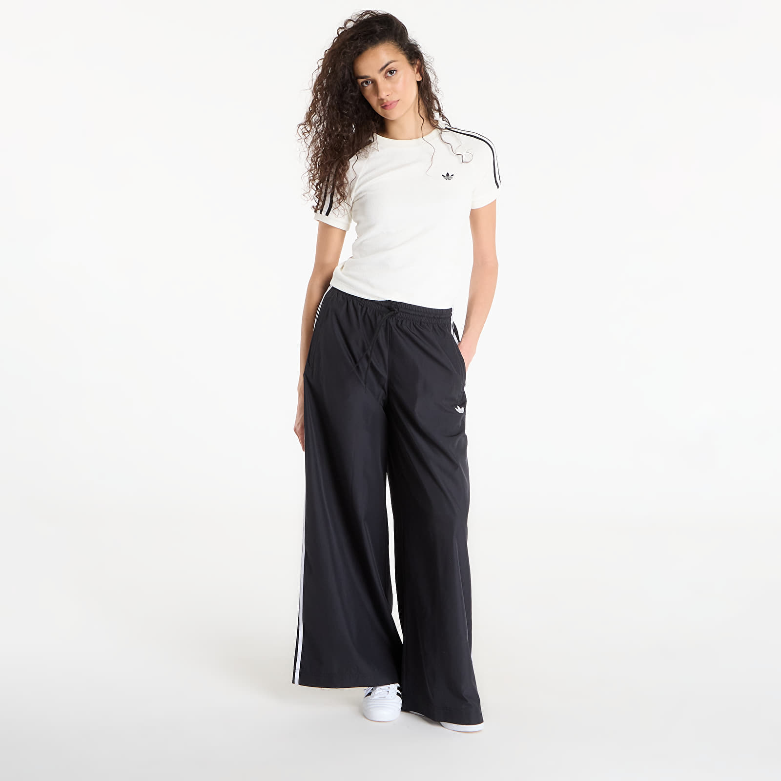 Pantaloni de damă adidas Firebird Adilenium Track Pant Black/ White