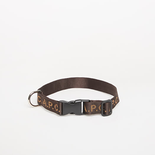 A.P.C. Toutou Logo Collar Brown